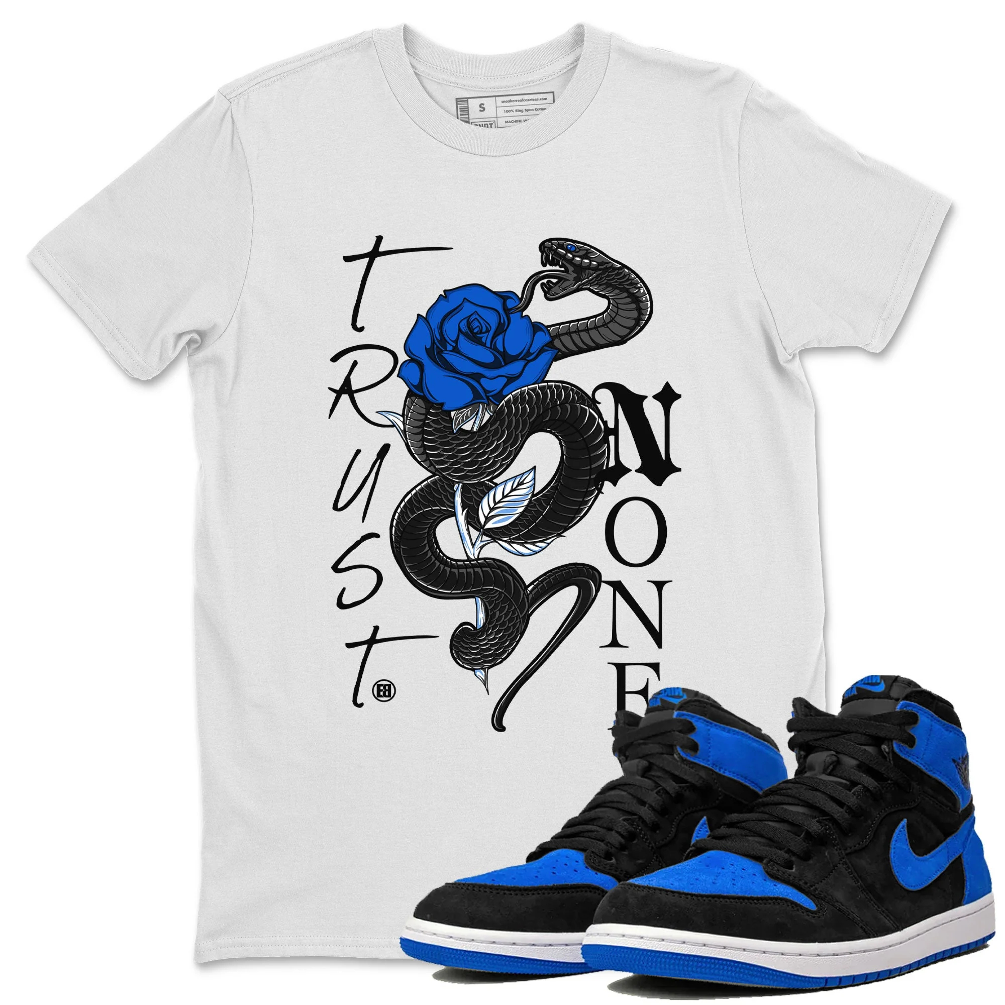 Trust None TEEWAVO Sneaker Tee - Air Jordan 1 Royal Reimagined