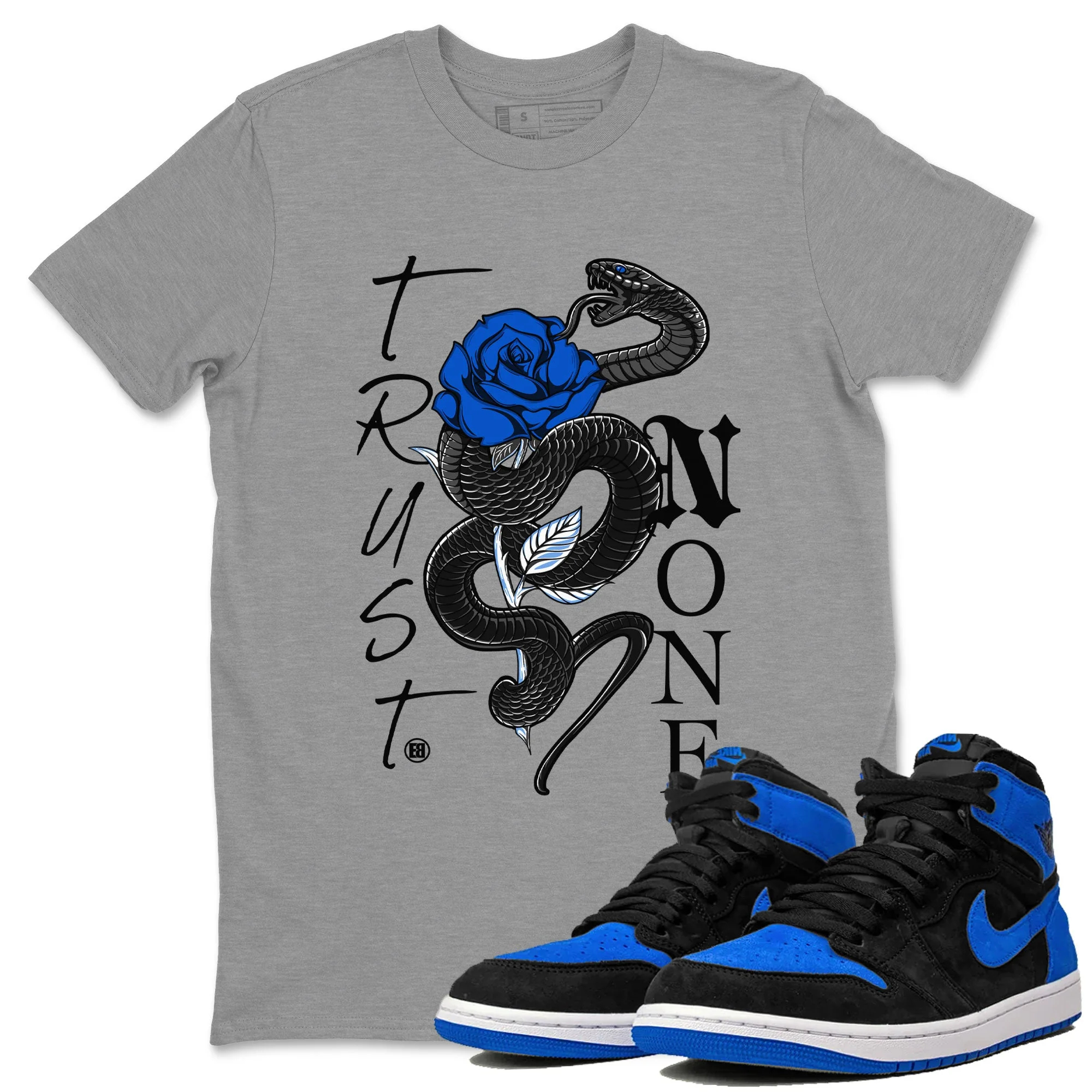 Trust None TEEWAVO Sneaker Tee - Air Jordan 1 Royal Reimagined