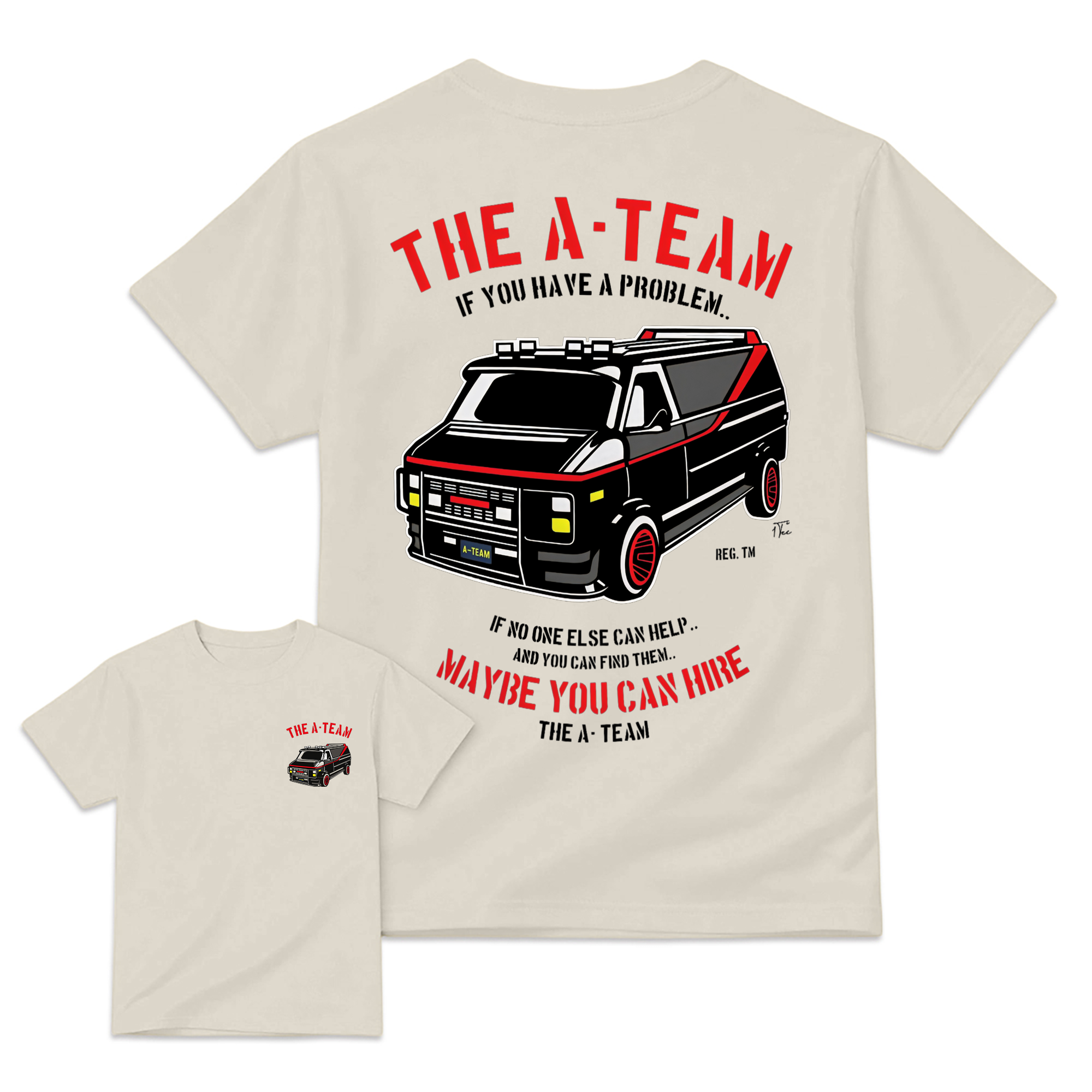 "Maybe You Can Hire" Retro Van Graphic T-Shirt