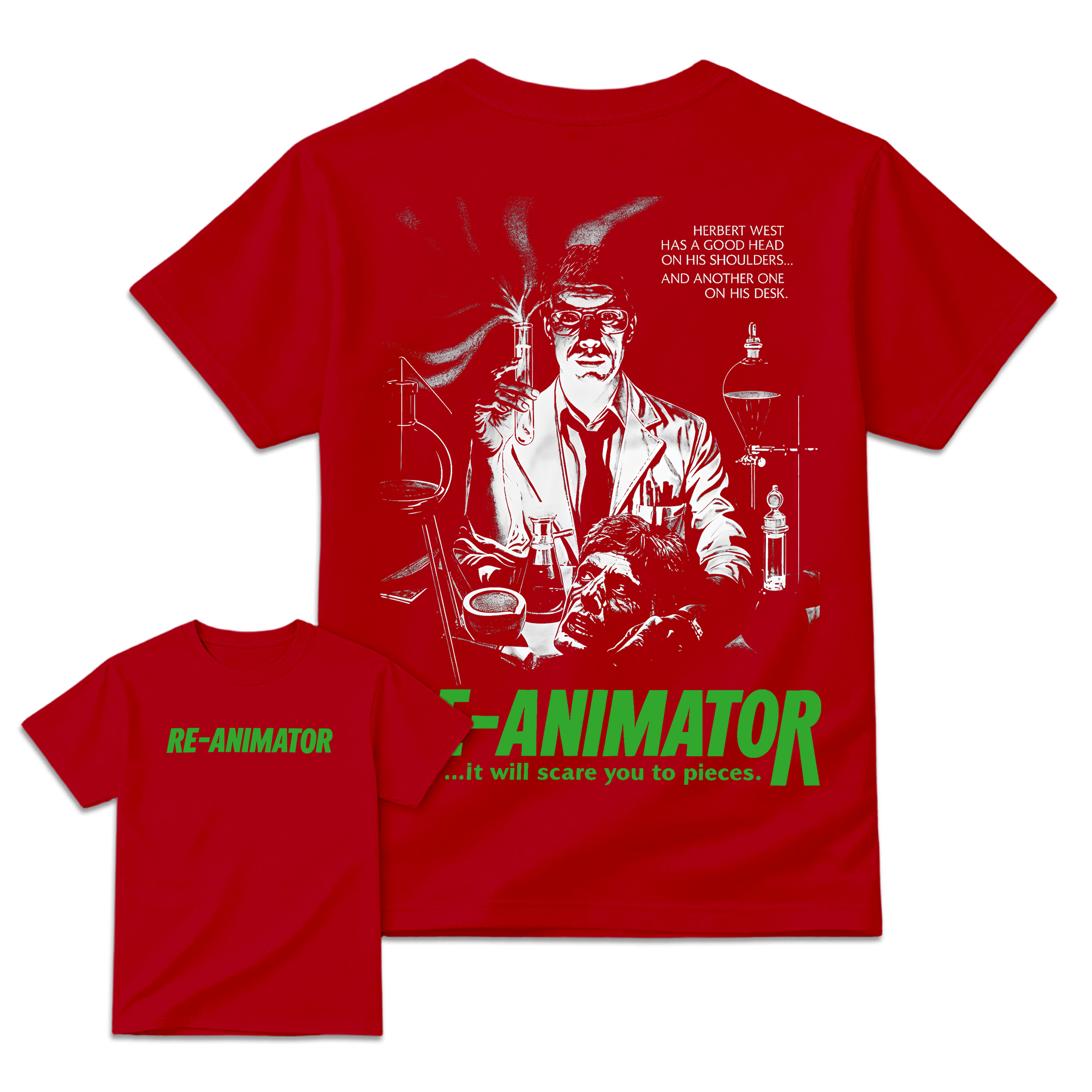 Gothic Mad Scientist Poster Graphic T-Shirt Oversized Streetwear Tee
