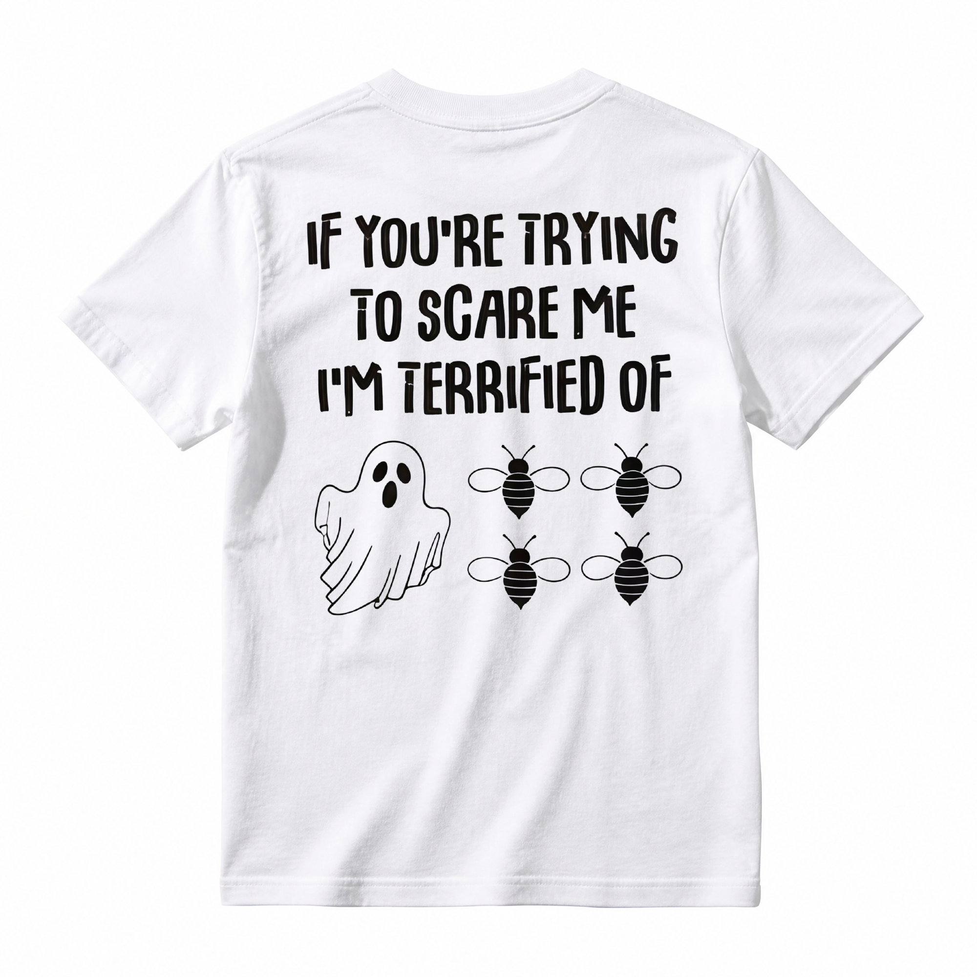 Ghost Bees Funny Halloween Graphic T-Shirt