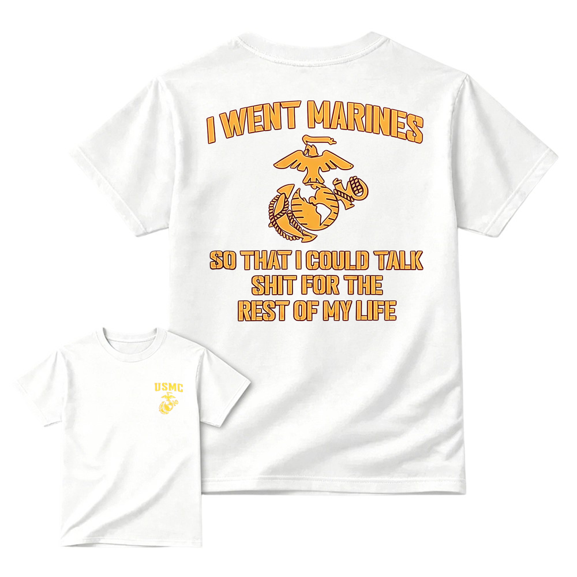 Military Crest Veteran Humor Graphic T-Shirt