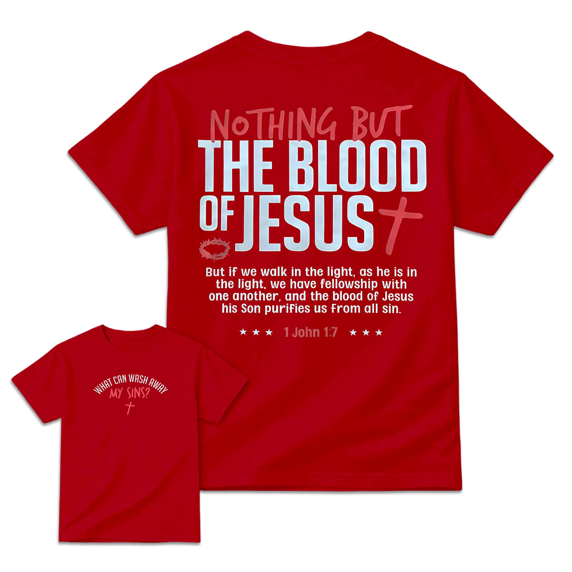 Nothing But The Blood Christian Faith Verse T-Shirt