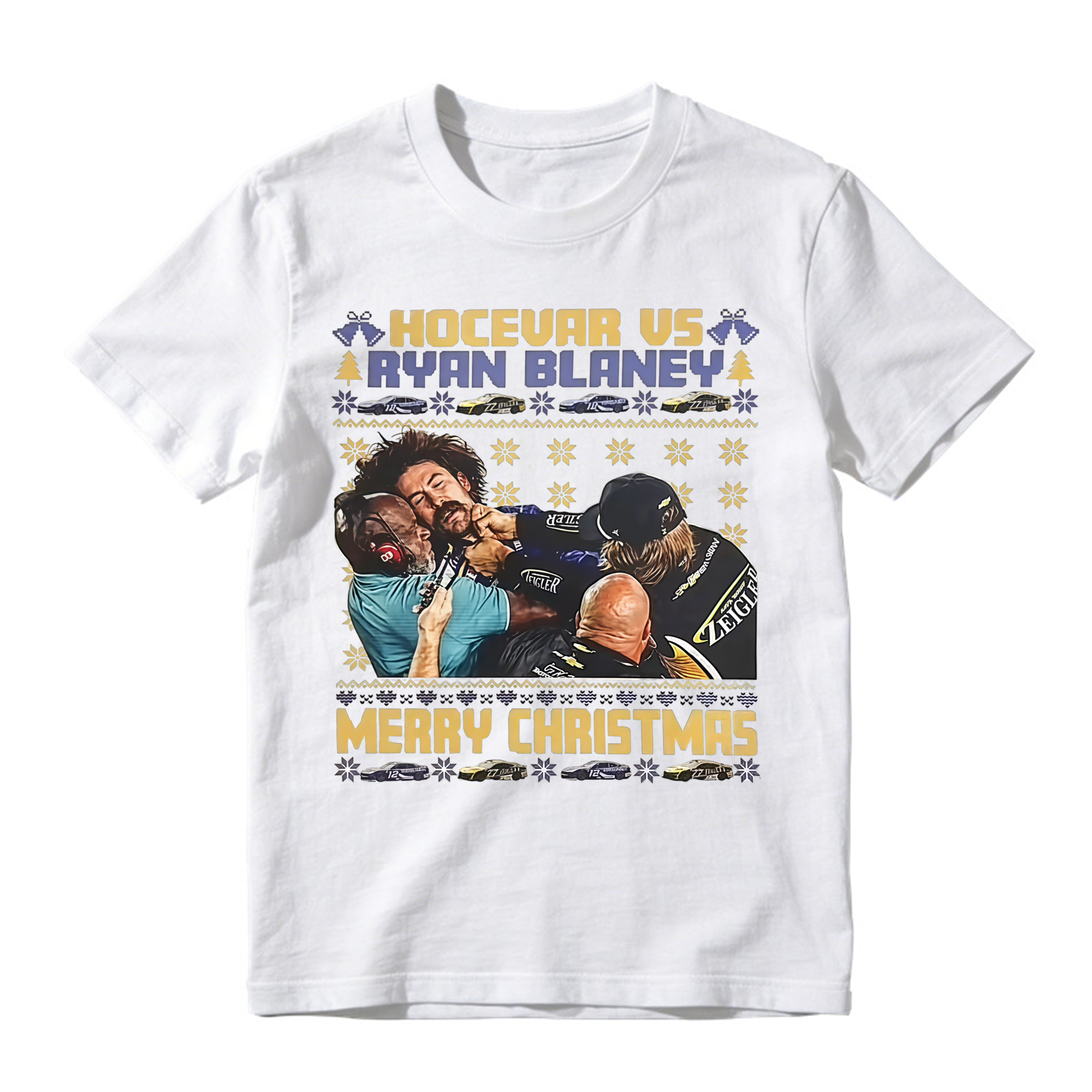 Racing Christmas Brawl Ugly Sweater T-Shirt