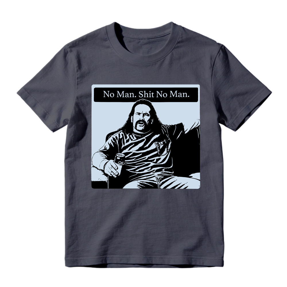 "No Man Shit No Man" Vintage Graphic T-Shirt