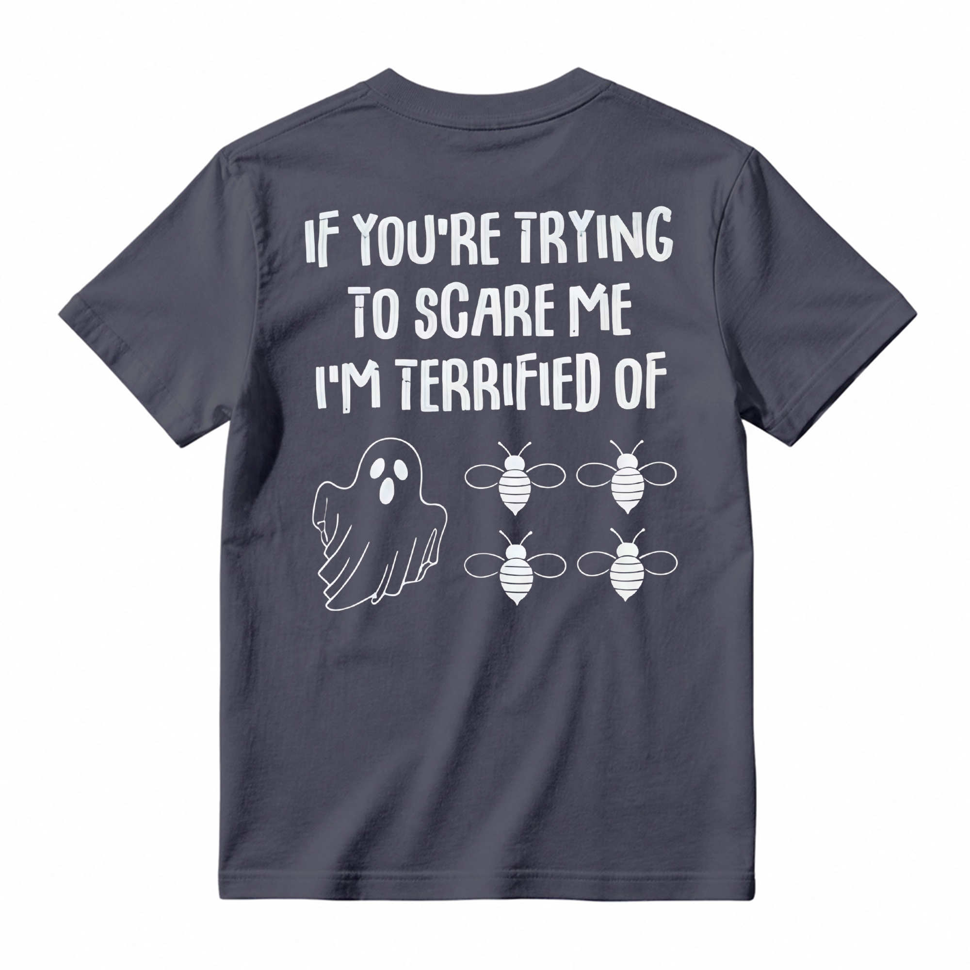 Ghost Bees Funny Halloween Graphic T-Shirt