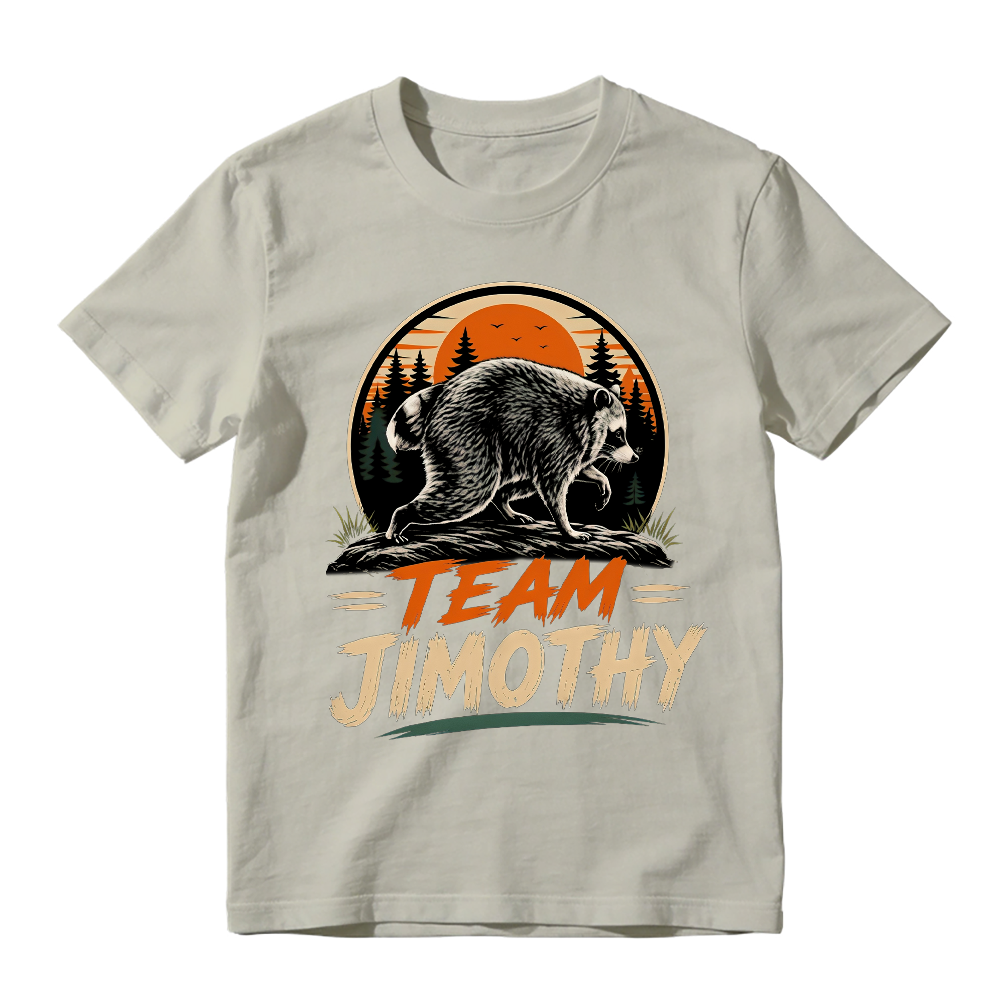 Team Jimothy Raccoon Sunset Vintage T-Shirt
