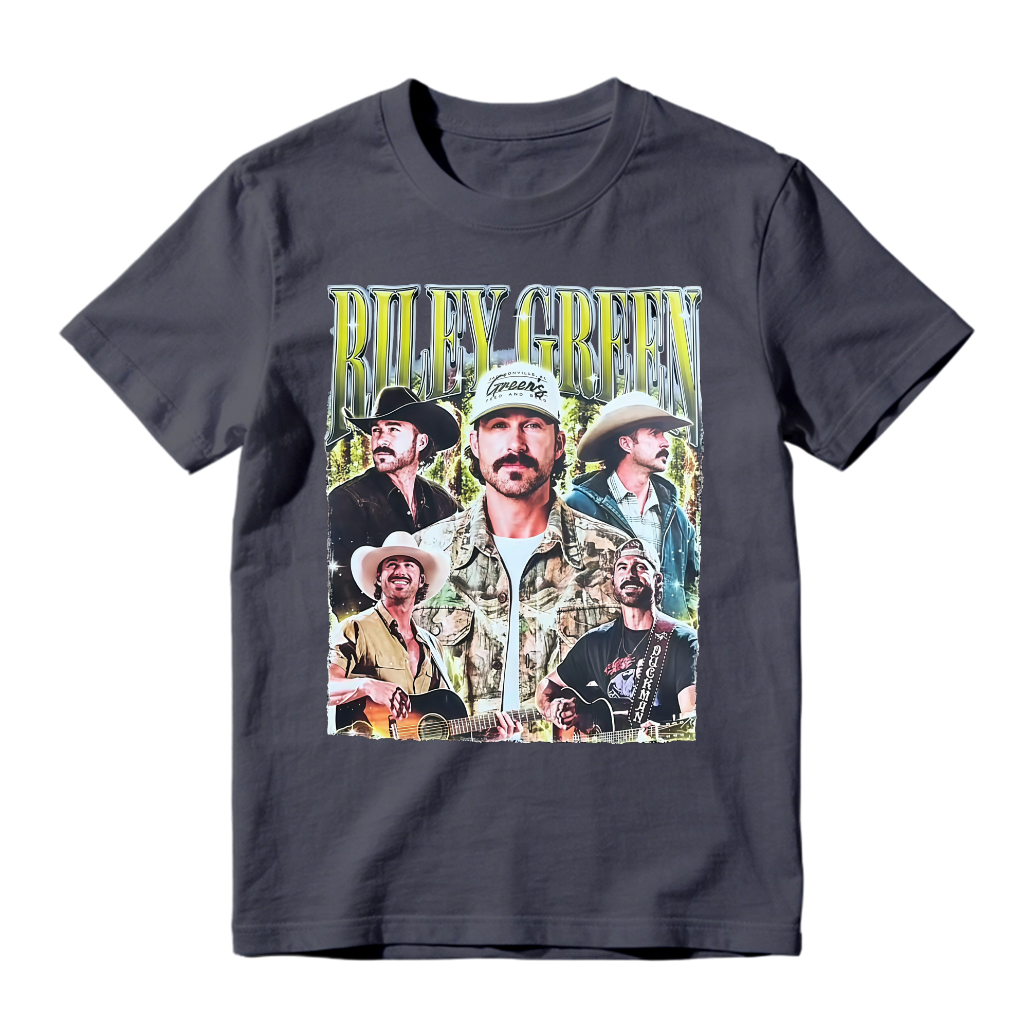 Country Singer Cowboy Hat Vintage Graphic T-Shirt