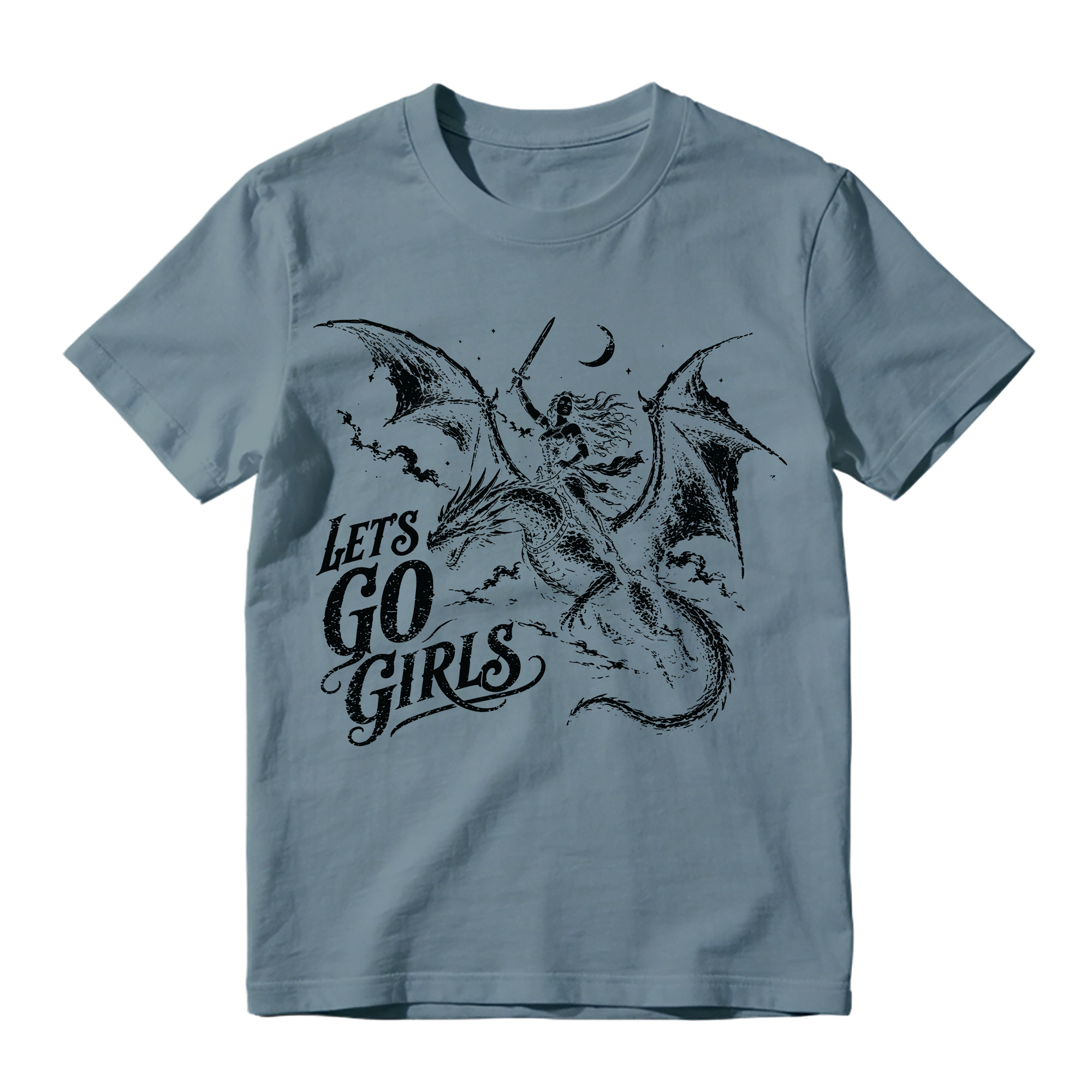 Let's Go Girls Dragon Graphic T-Shirt