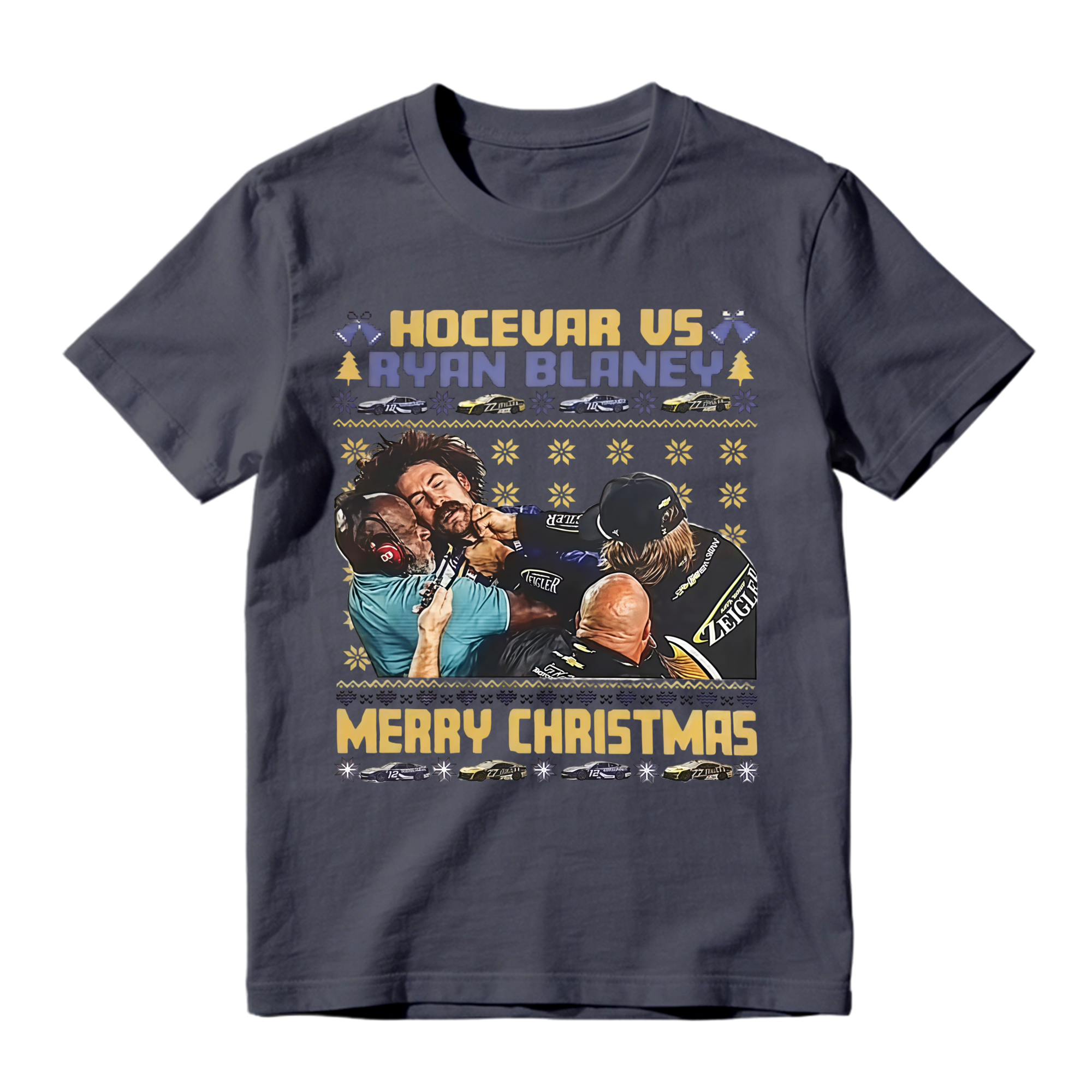 Racing Christmas Brawl Ugly Sweater T-Shirt