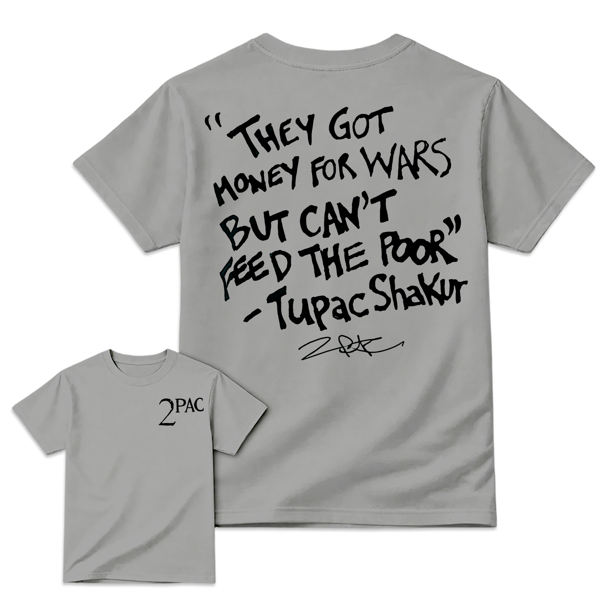 "Money For Wars" Quote Graphic T-Shirt Vintage Hip Hop Cotton Tee