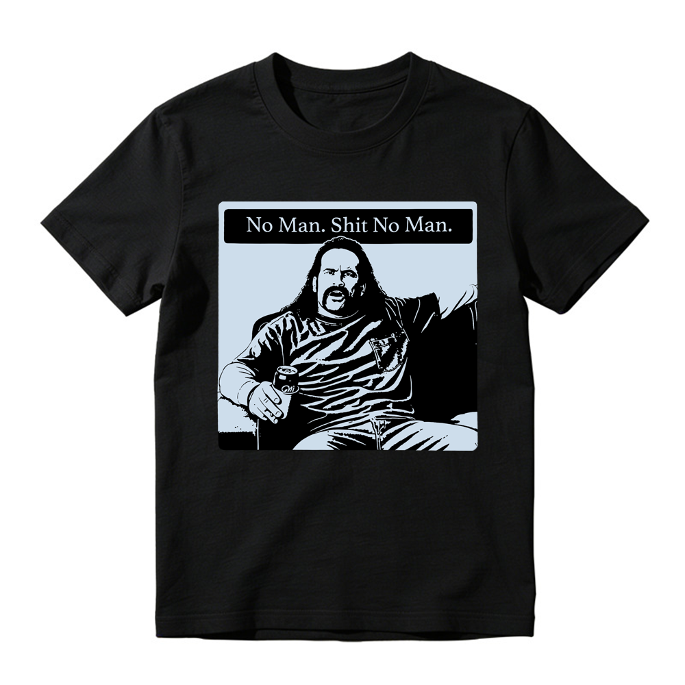 "No Man Shit No Man" Vintage Graphic T-Shirt