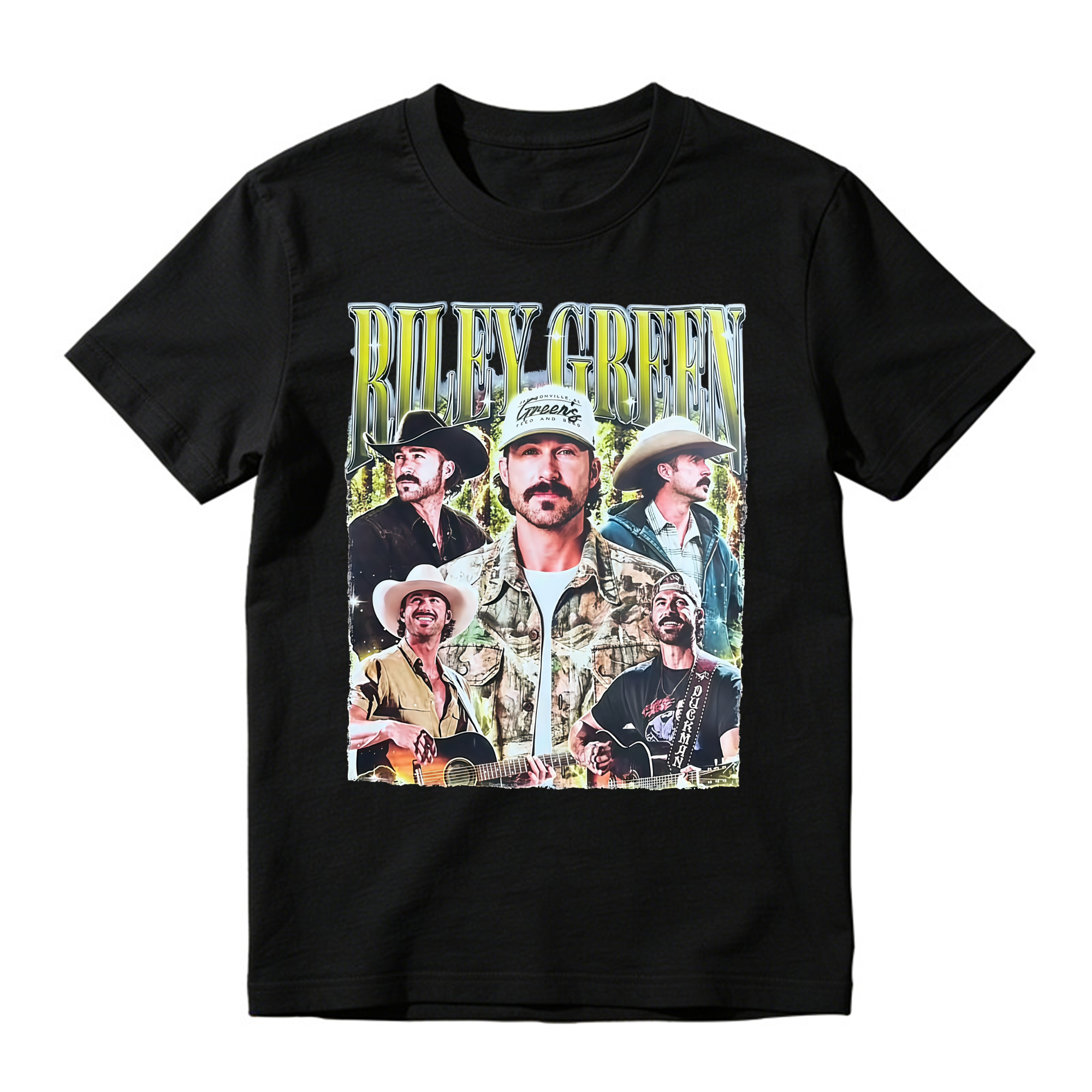 Country Singer Cowboy Hat Vintage Graphic T-Shirt