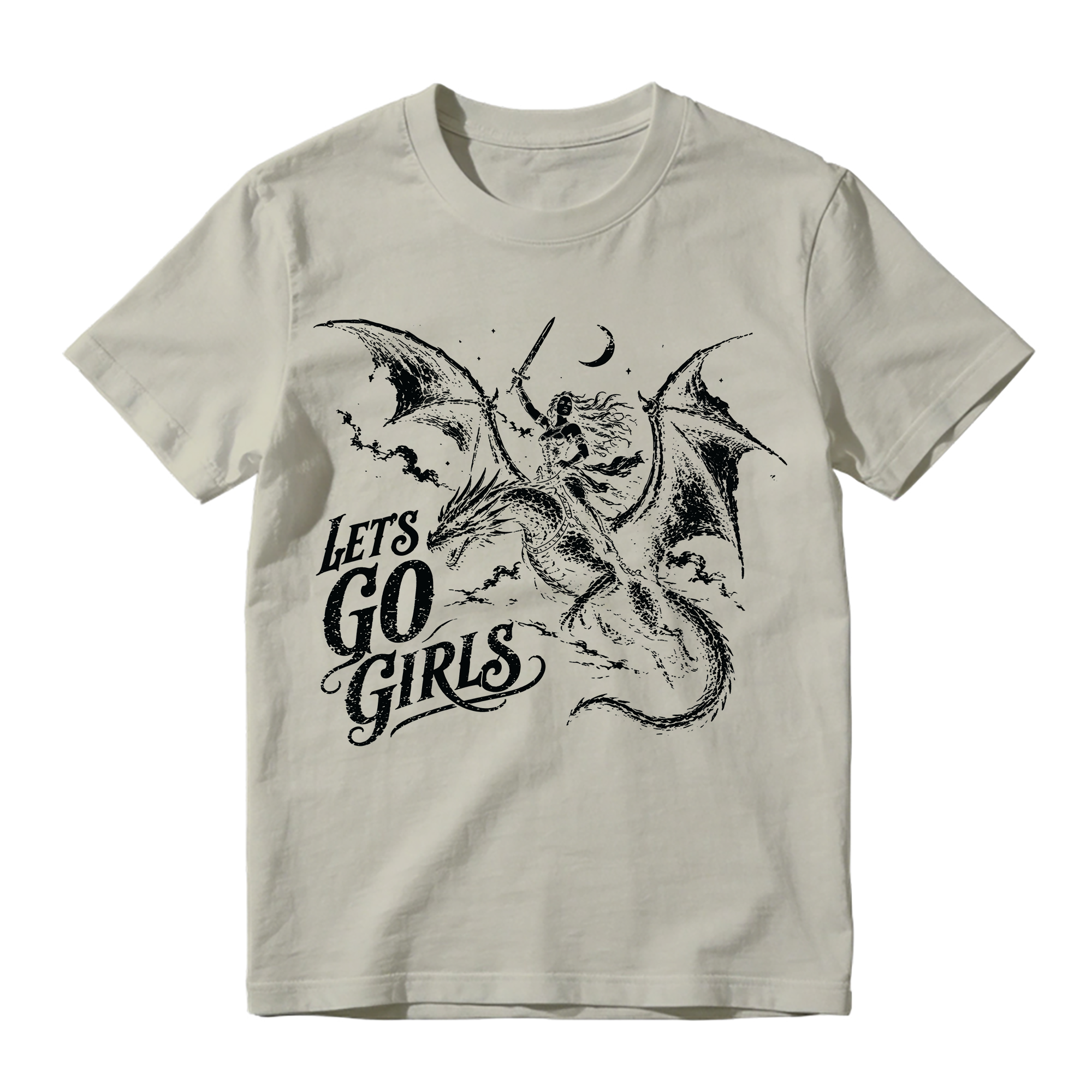 Let's Go Girls Dragon Graphic T-Shirt