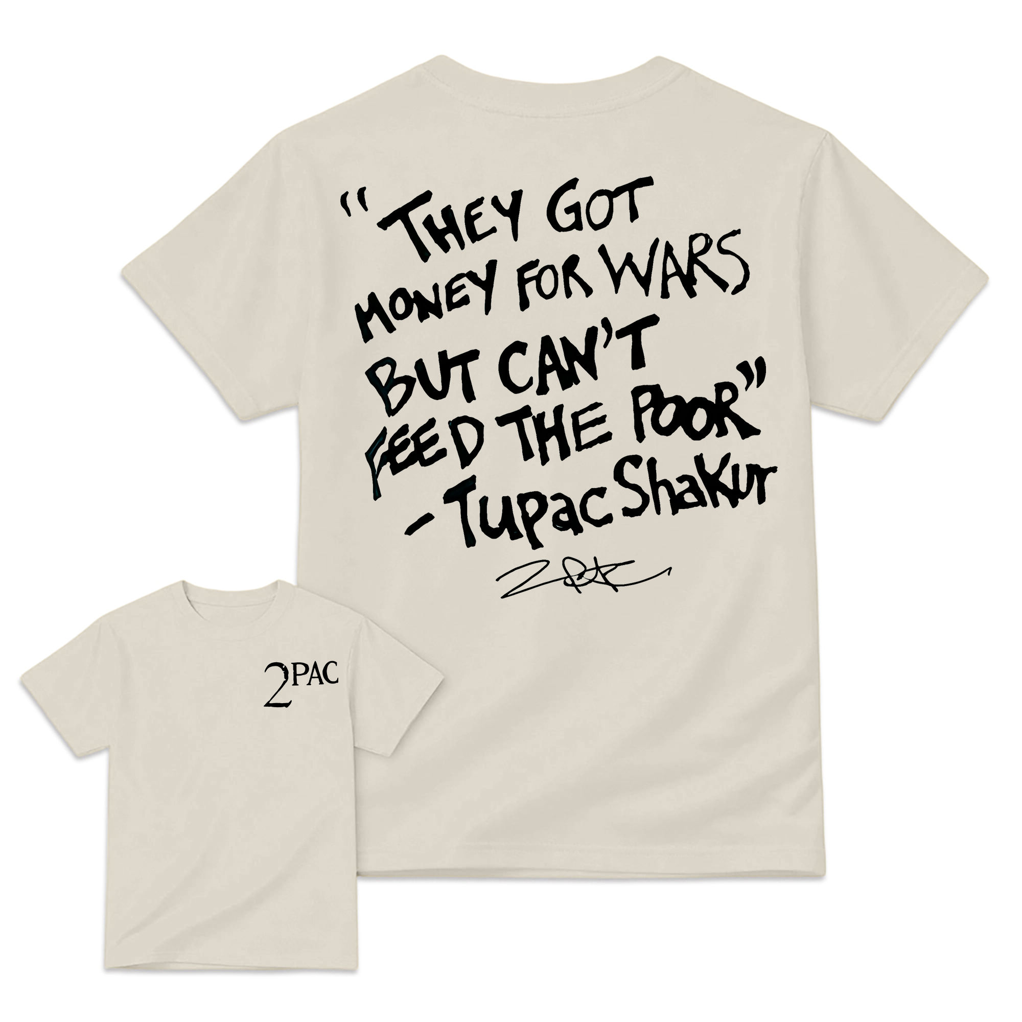 "Money For Wars" Quote Graphic T-Shirt Vintage Hip Hop Cotton Tee