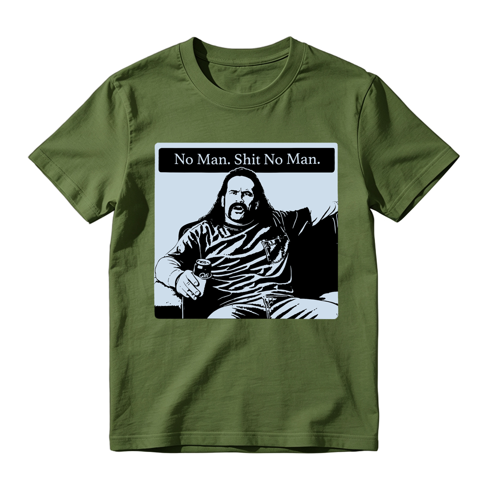 "No Man Shit No Man" Vintage Graphic T-Shirt