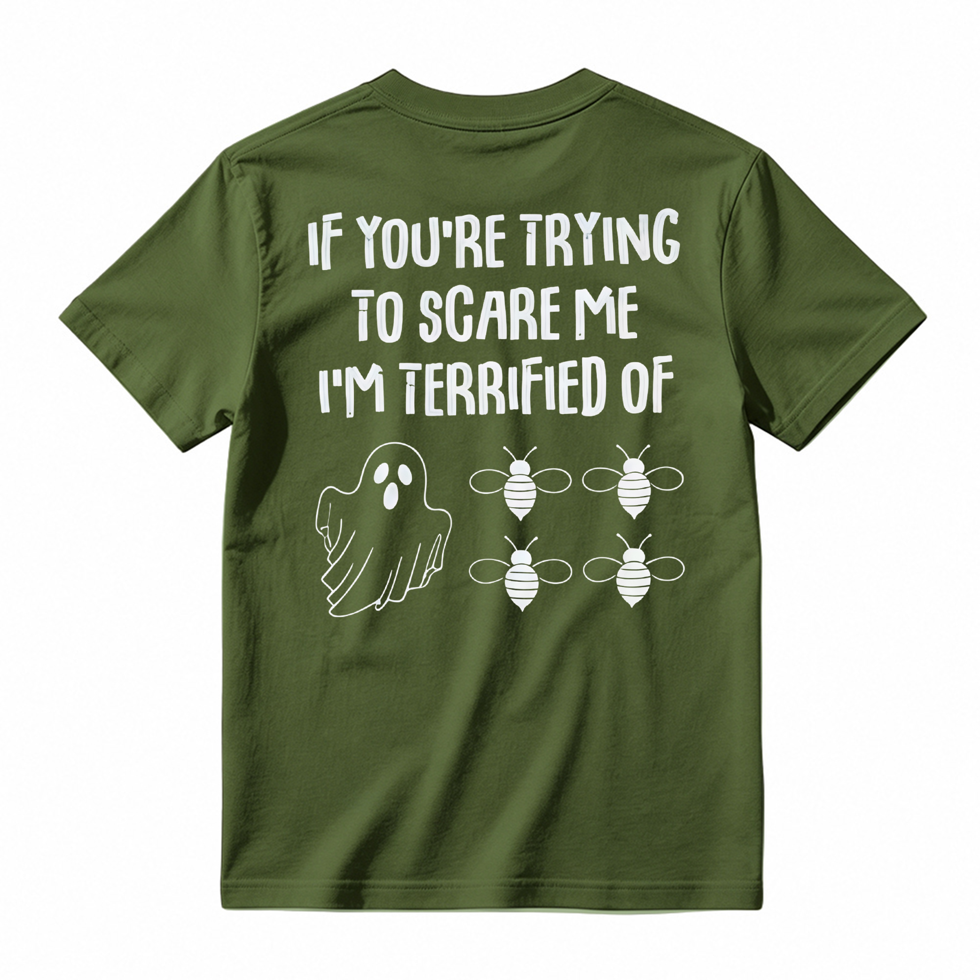Ghost Bees Funny Halloween Graphic T-Shirt
