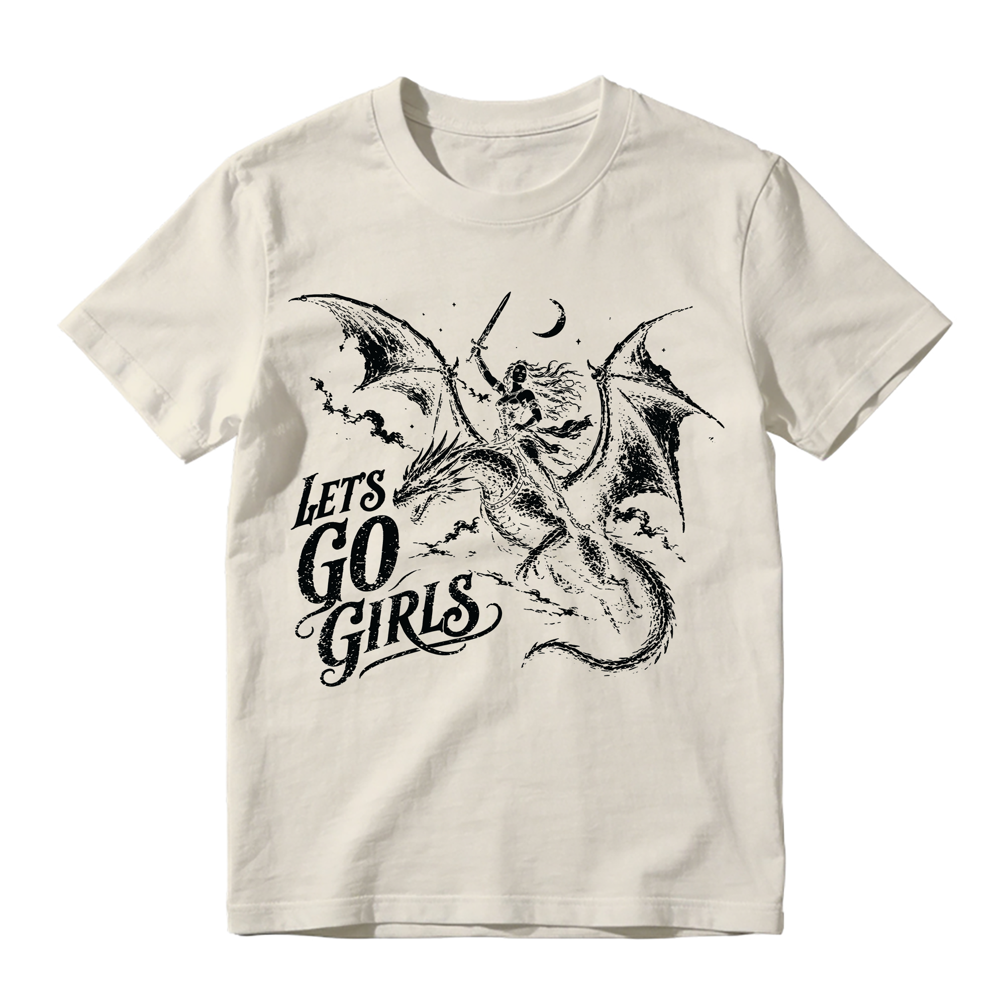 Let's Go Girls Dragon Graphic T-Shirt