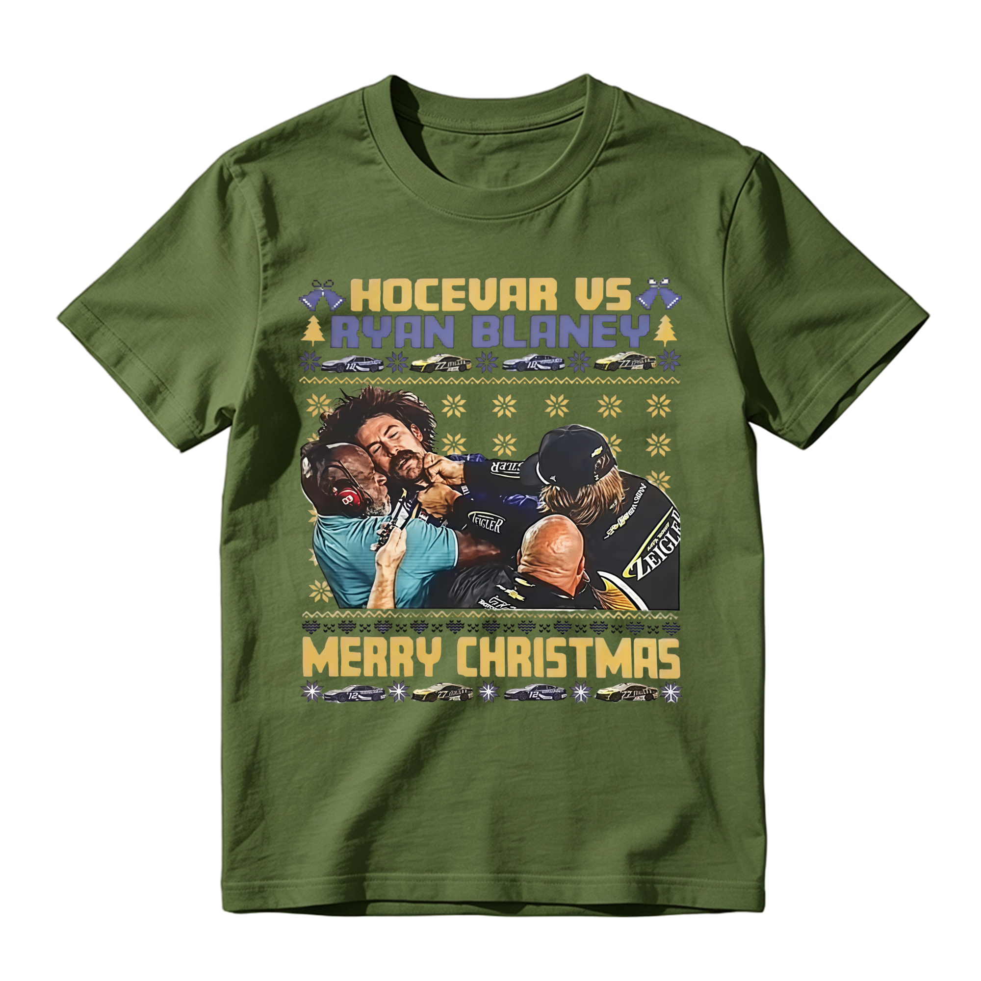 Racing Christmas Brawl Ugly Sweater T-Shirt