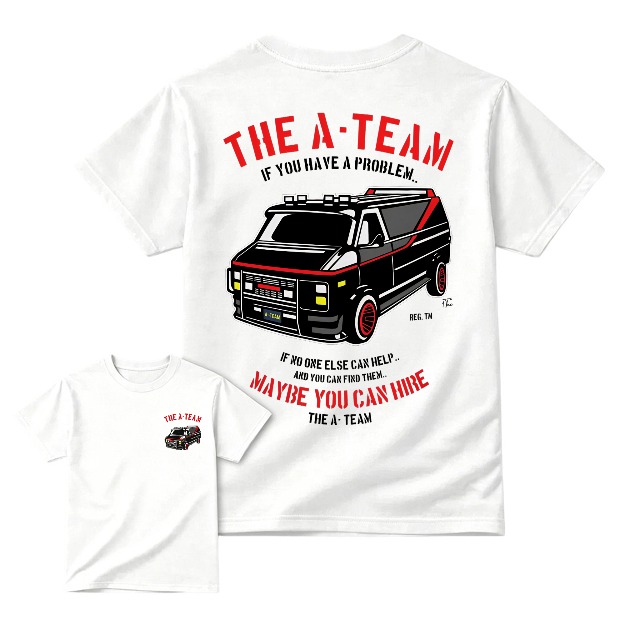 "Maybe You Can Hire" Retro Van Graphic T-Shirt