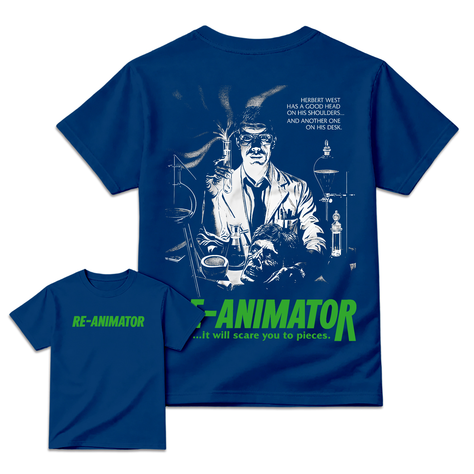Gothic Mad Scientist Poster Graphic T-Shirt Oversized Streetwear Tee