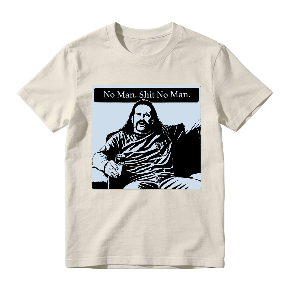 "No Man Shit No Man" Vintage Graphic T-Shirt