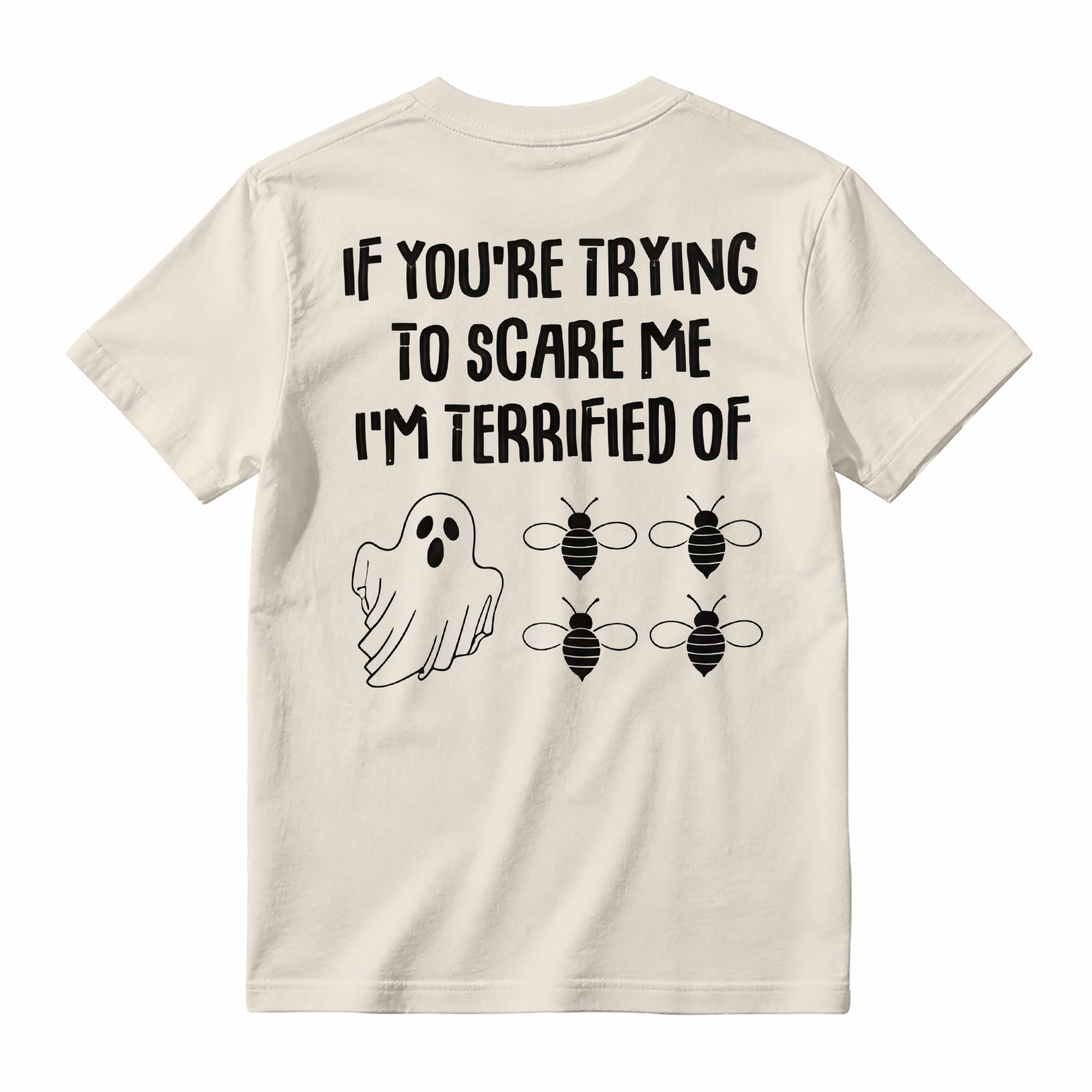 Ghost Bees Funny Halloween Graphic T-Shirt