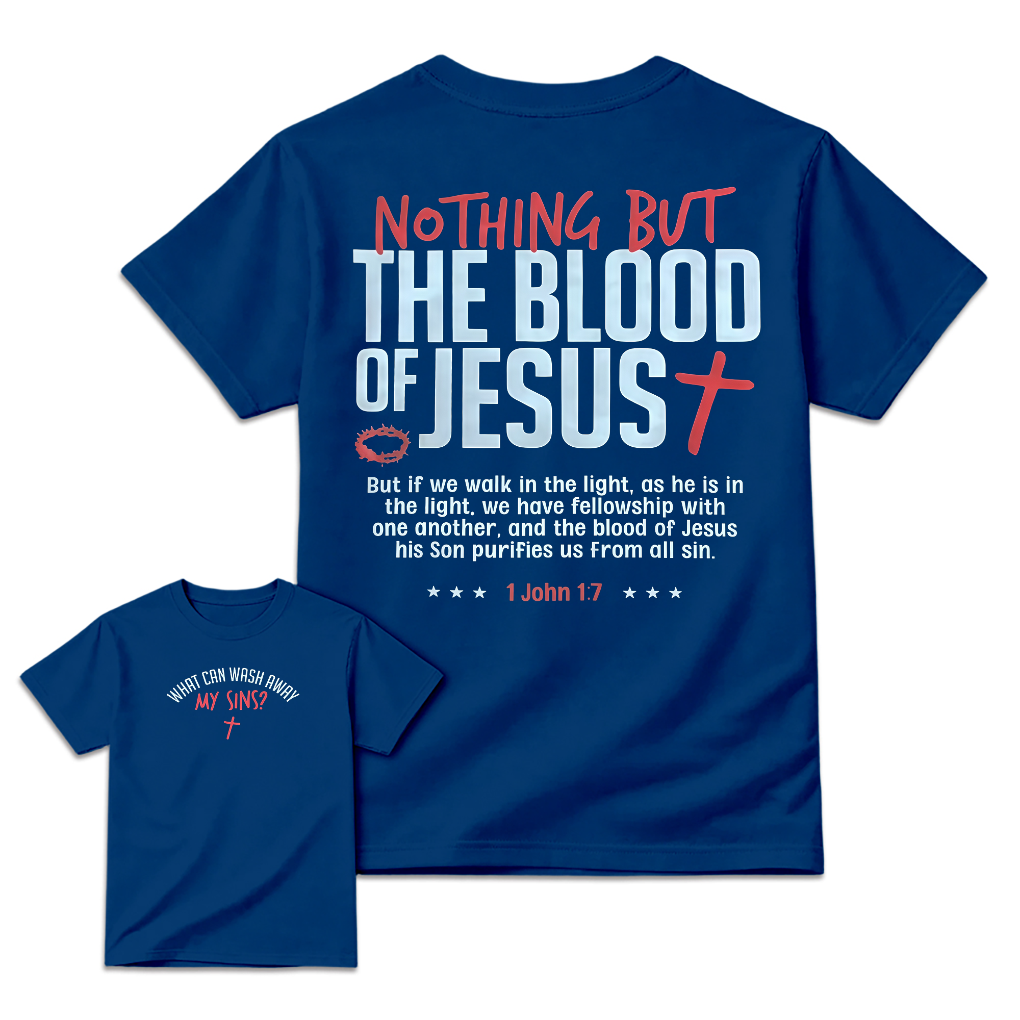 Nothing But The Blood Christian Faith Verse T-Shirt
