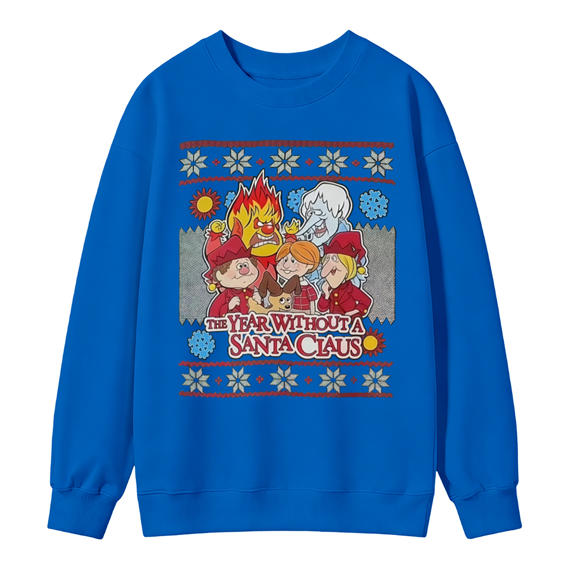 Retro Christmas Classic Cartoon Sweatshirt - Ugly Holiday Sweater Graphic Pullover