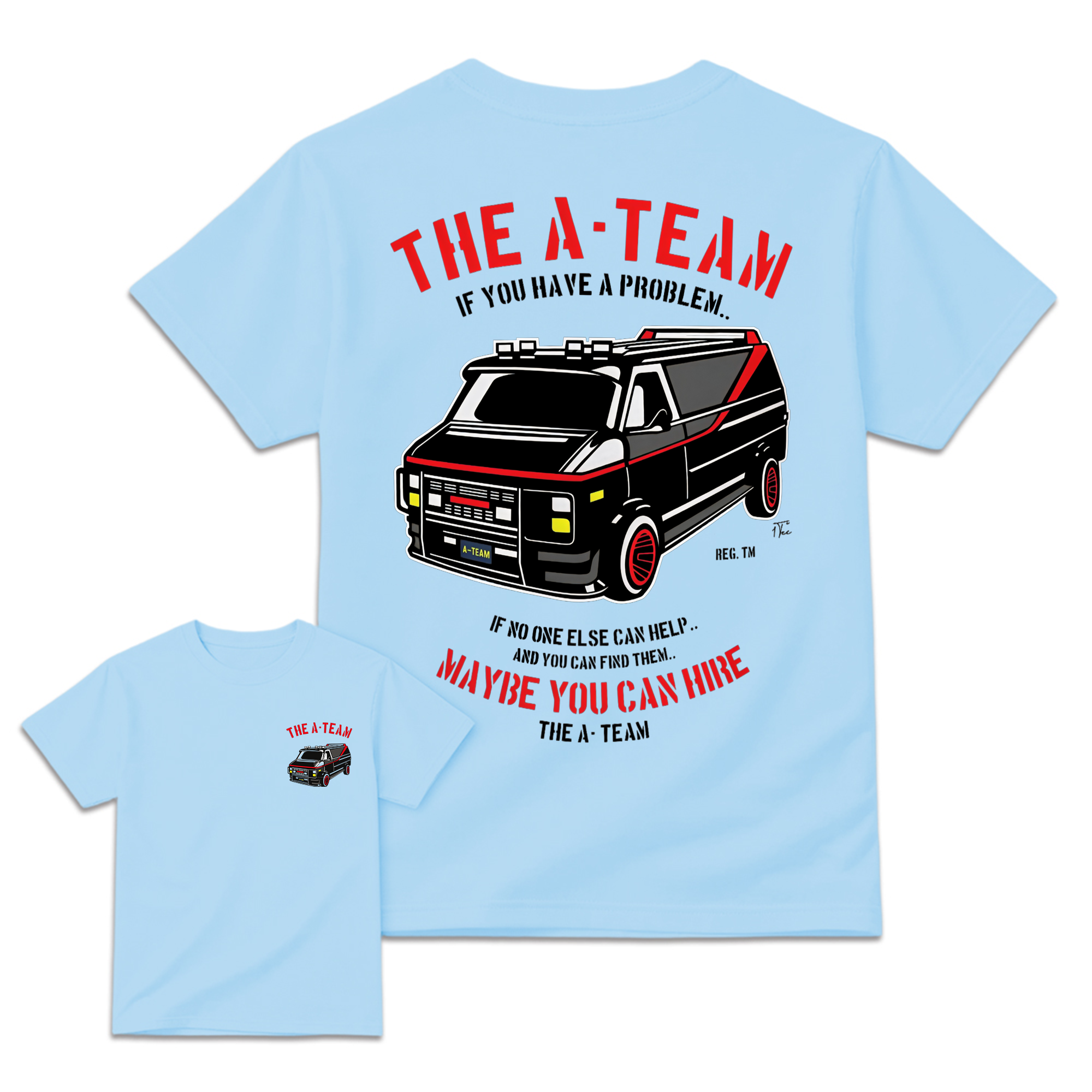 "Maybe You Can Hire" Retro Van Graphic T-Shirt