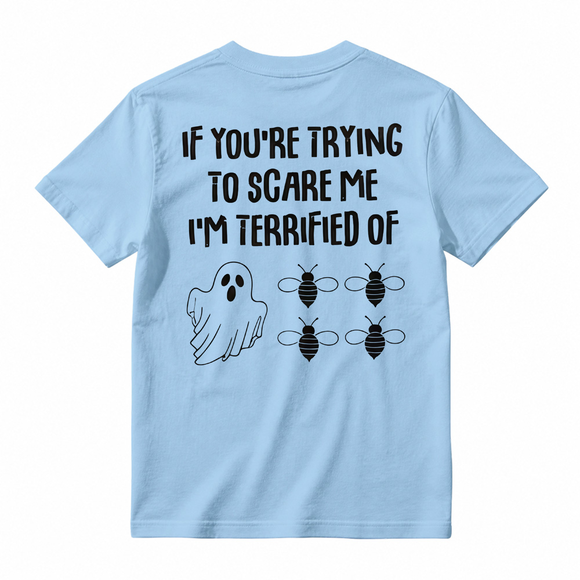 Ghost Bees Funny Halloween Graphic T-Shirt