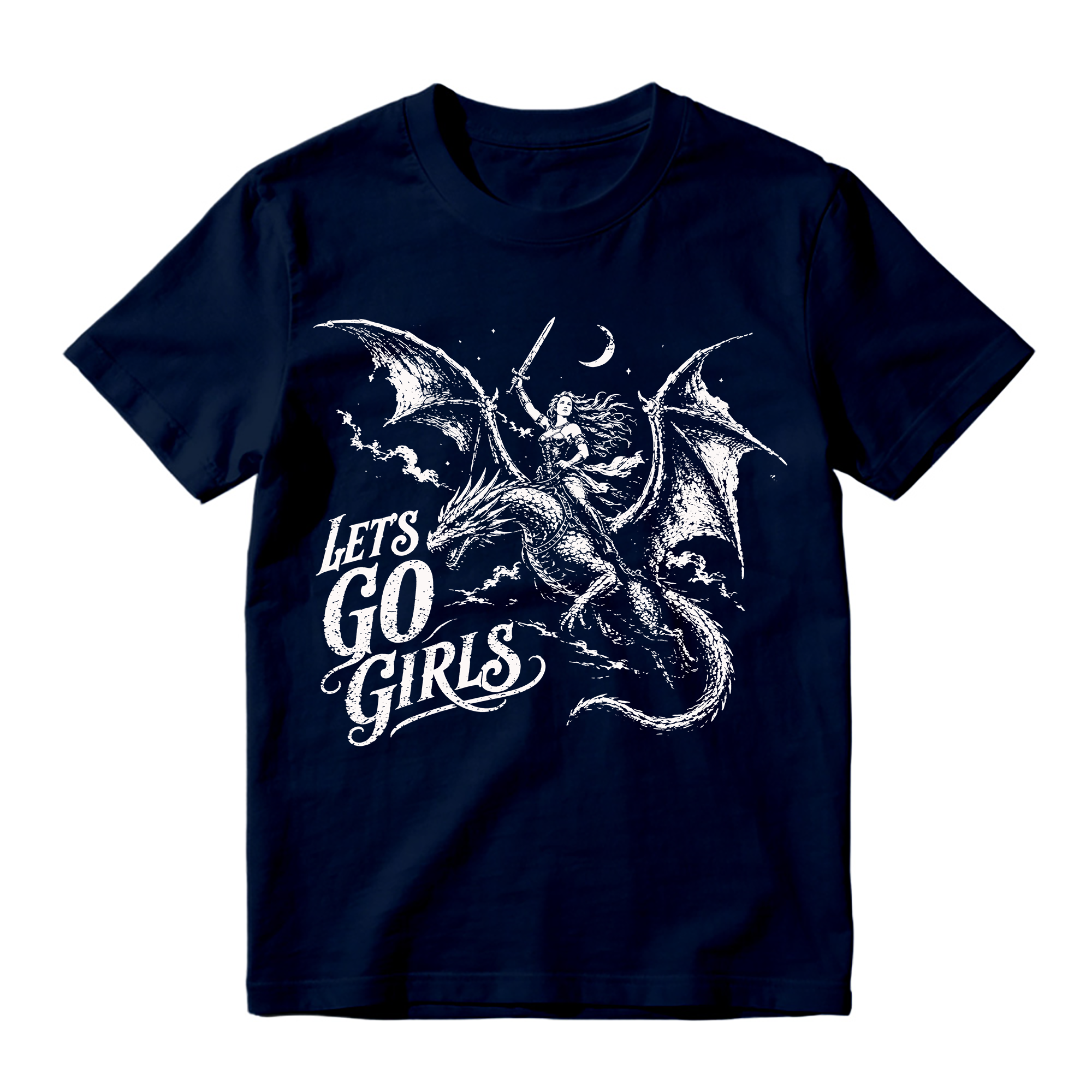 Let's Go Girls Dragon Graphic T-Shirt