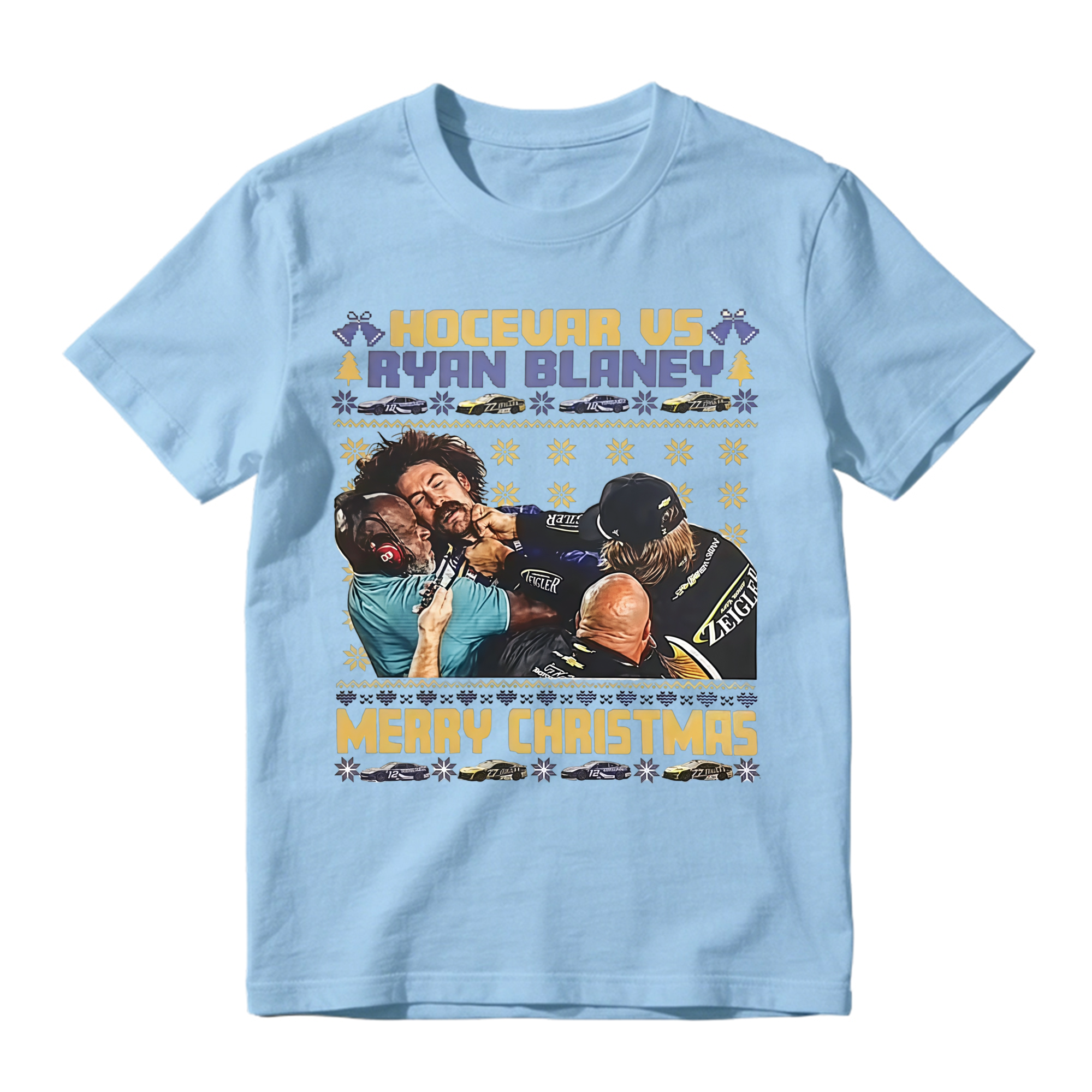 Racing Christmas Brawl Ugly Sweater T-Shirt
