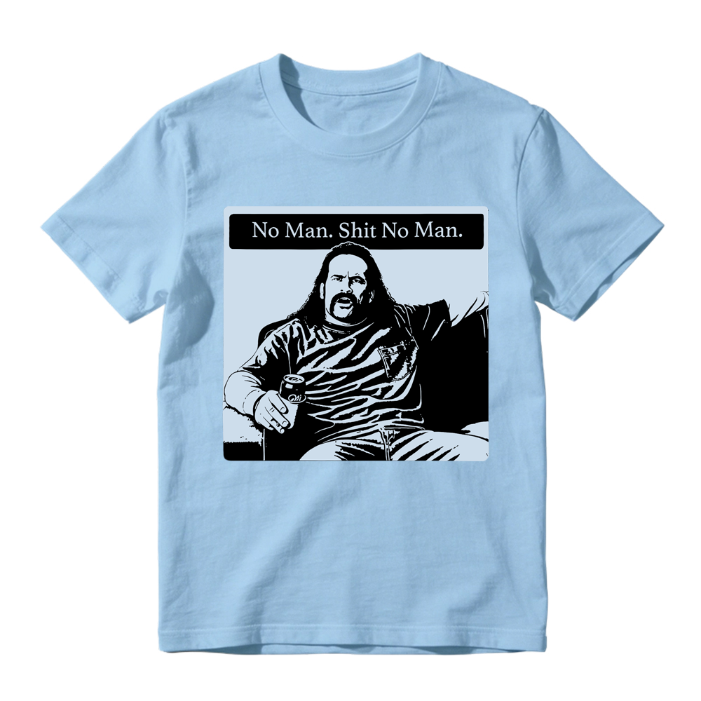 "No Man Shit No Man" Vintage Graphic T-Shirt