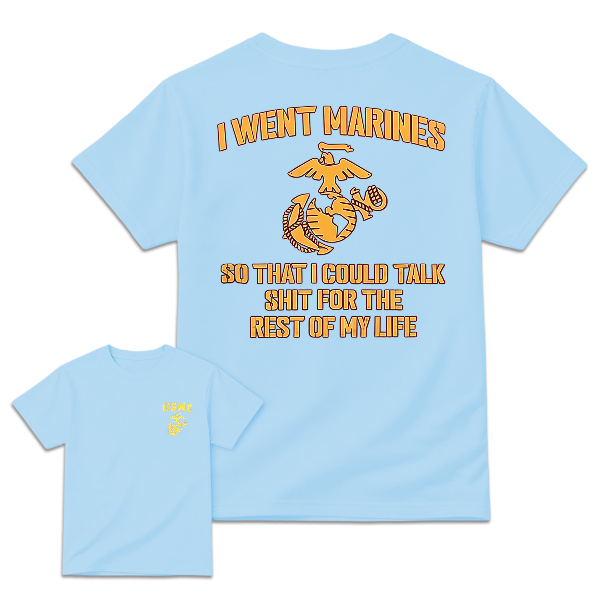 Military Crest Veteran Humor Graphic T-Shirt