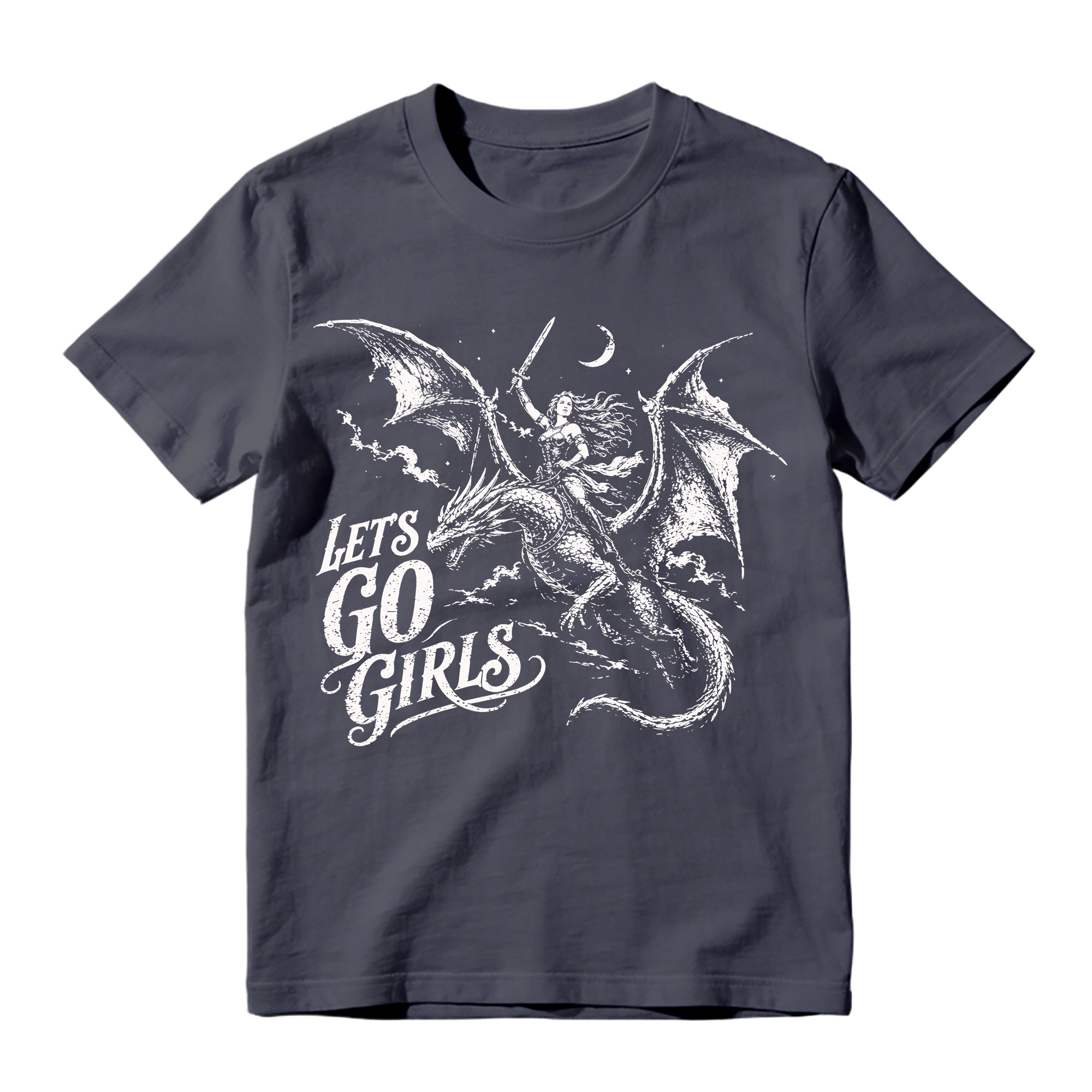 Let's Go Girls Dragon Graphic T-Shirt