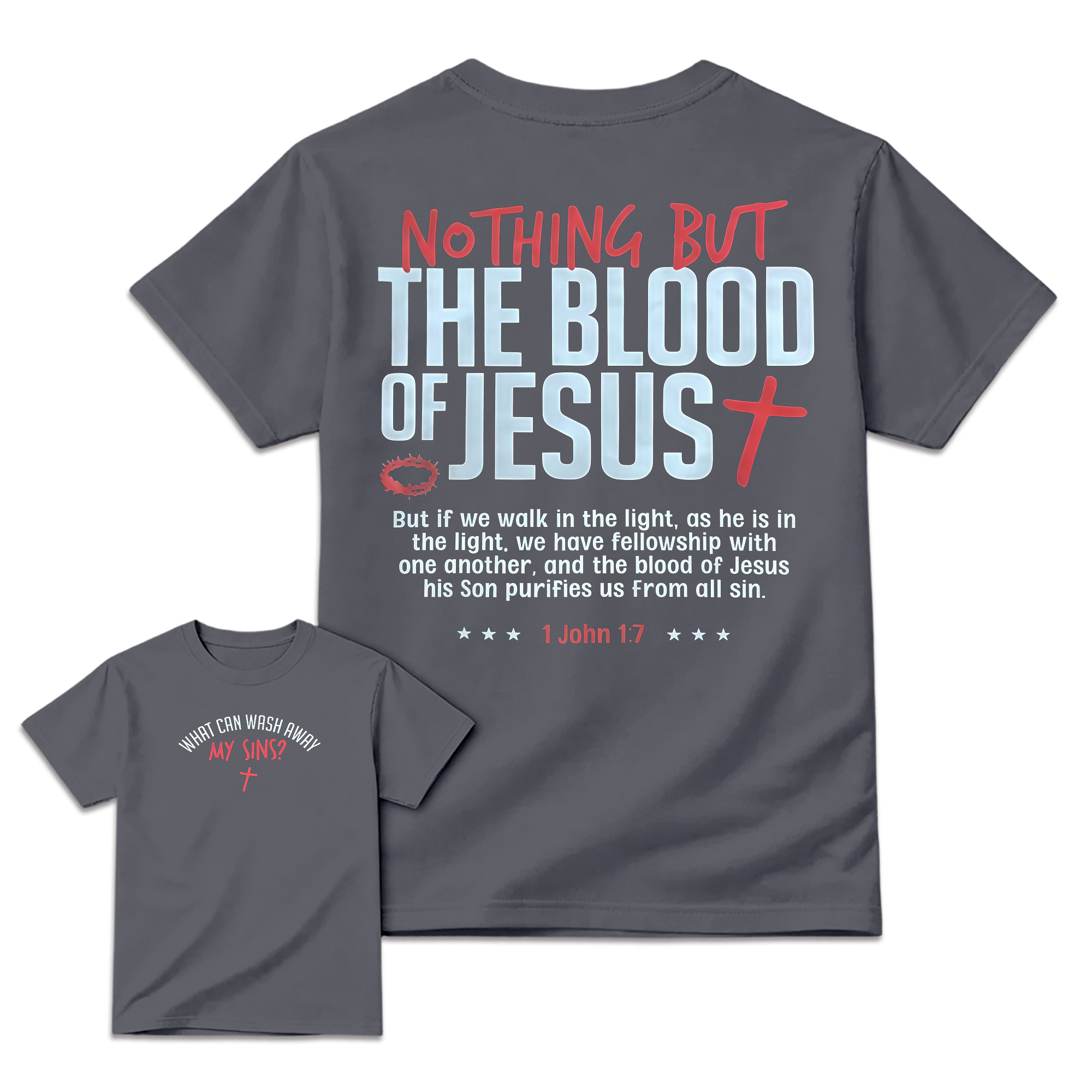 Nothing But The Blood Christian Faith Verse T-Shirt