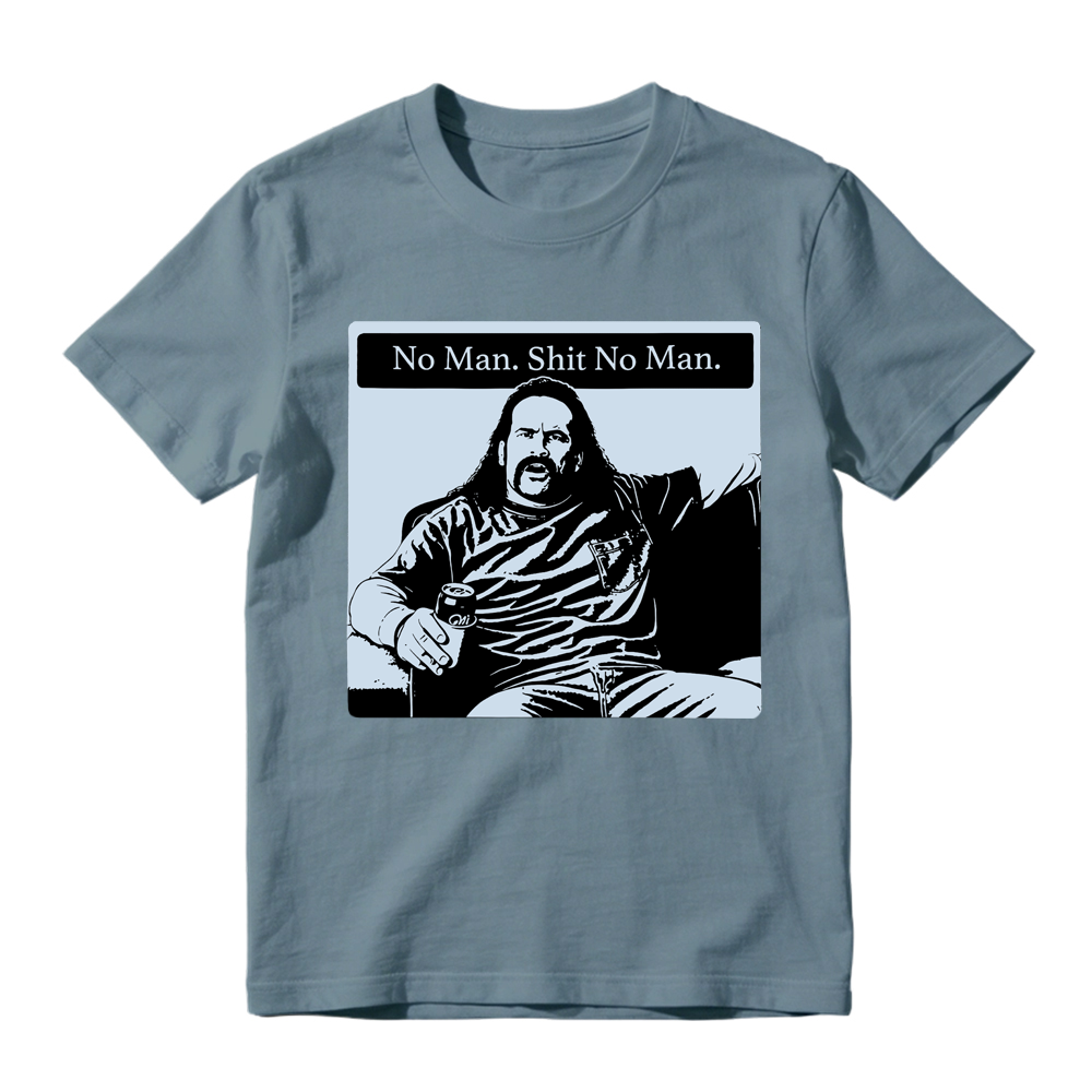 "No Man Shit No Man" Vintage Graphic T-Shirt