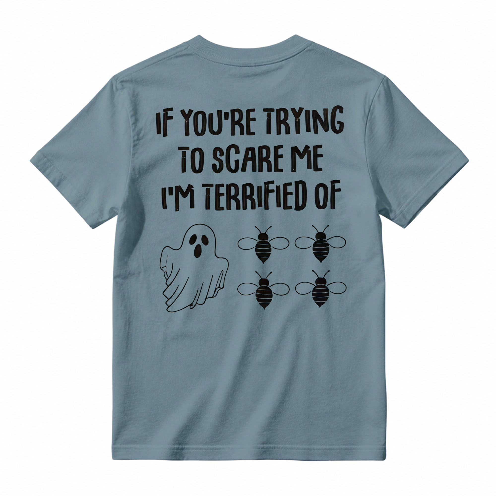 Ghost Bees Funny Halloween Graphic T-Shirt