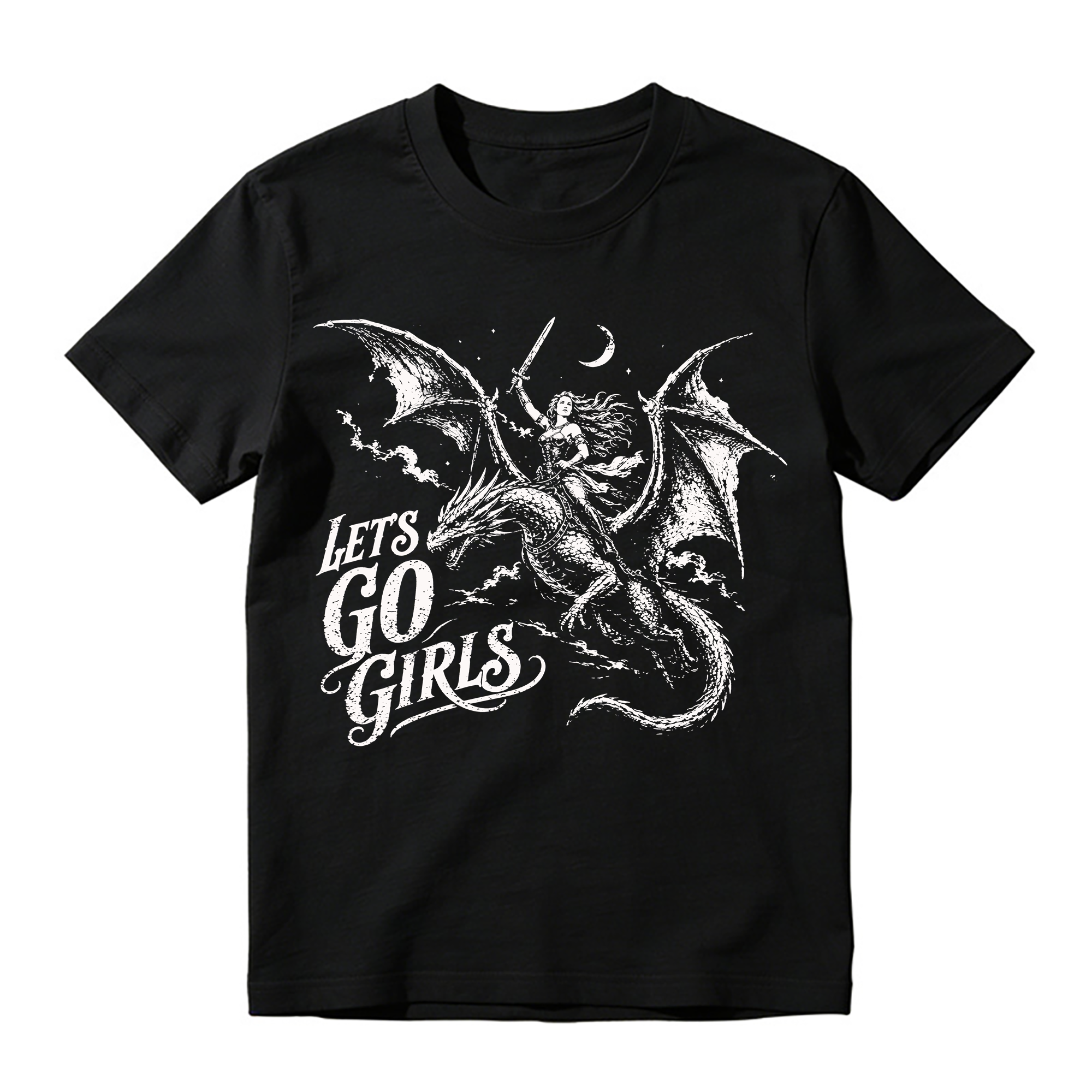 Let's Go Girls Dragon Graphic T-Shirt