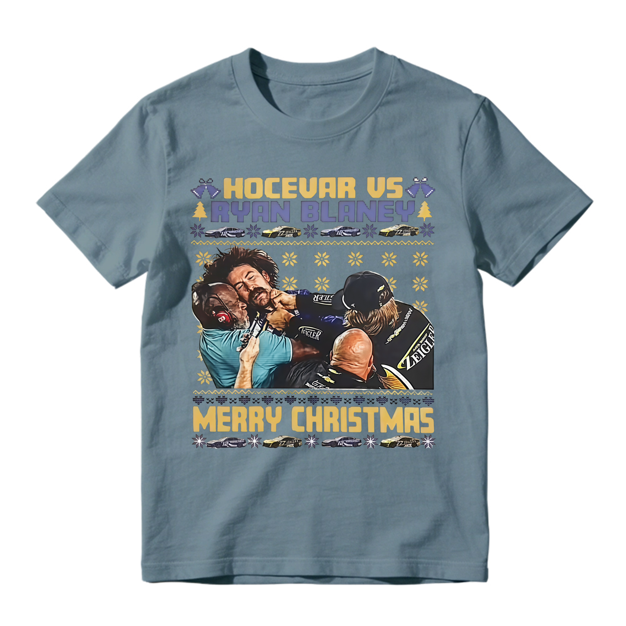 Racing Christmas Brawl Ugly Sweater T-Shirt
