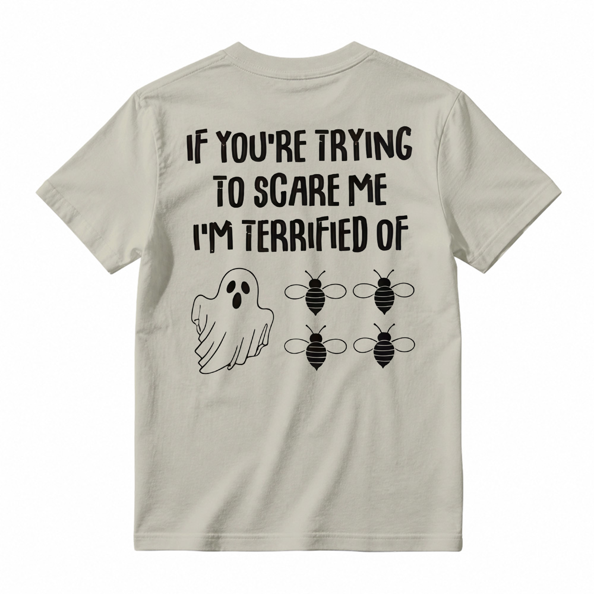 Ghost Bees Funny Halloween Graphic T-Shirt