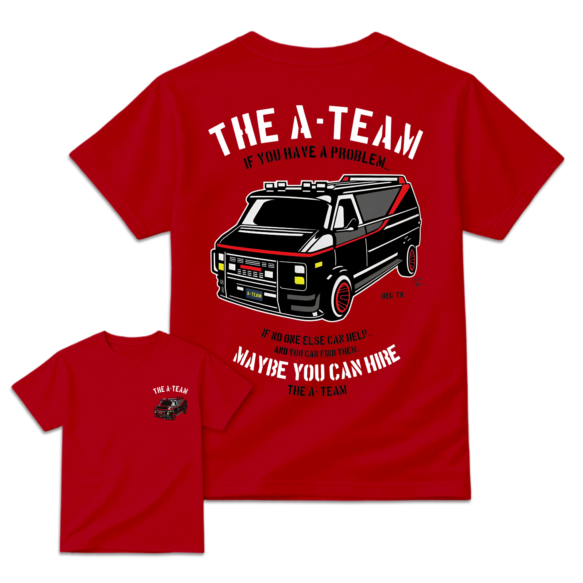 "Maybe You Can Hire" Retro Van Graphic T-Shirt