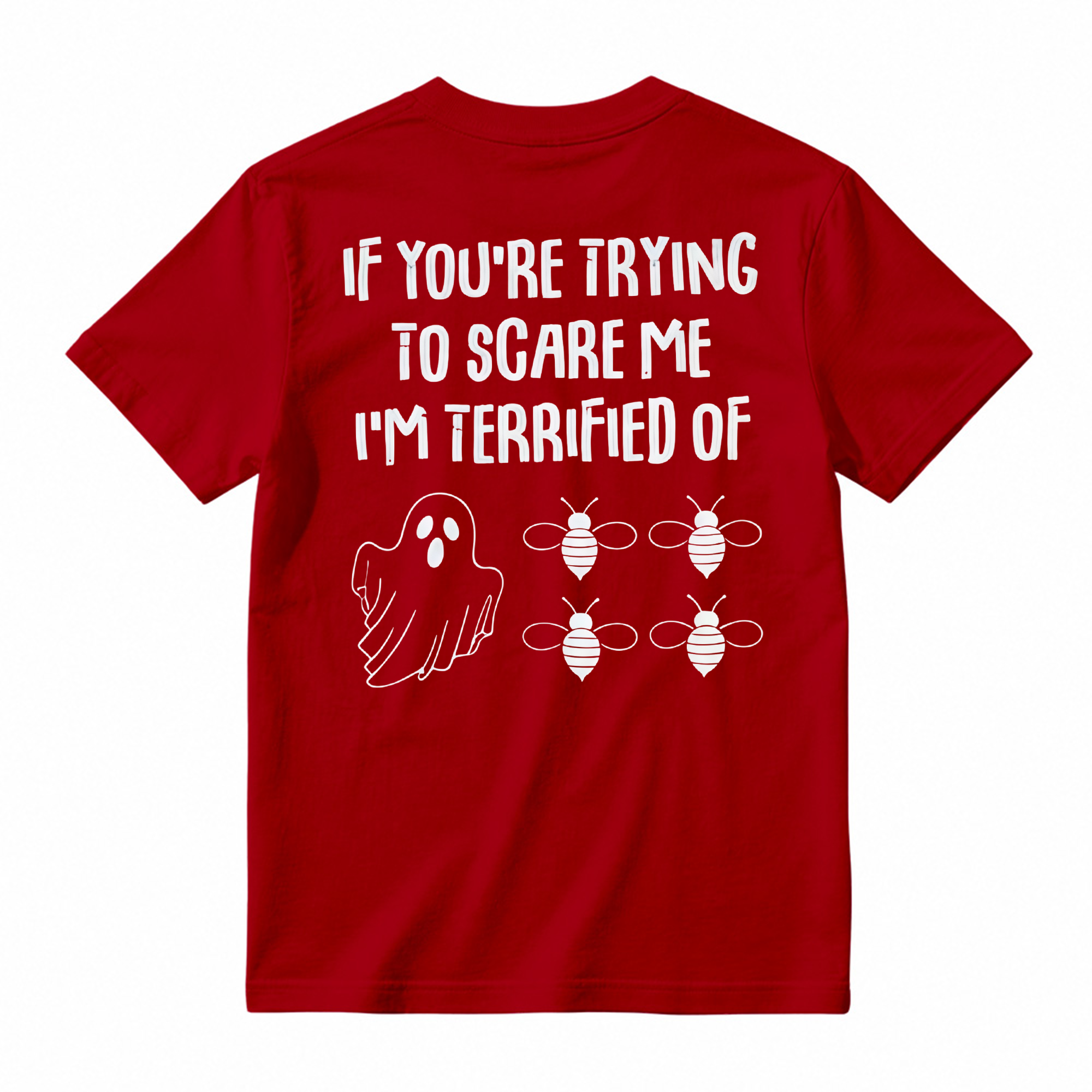 Ghost Bees Funny Halloween Graphic T-Shirt