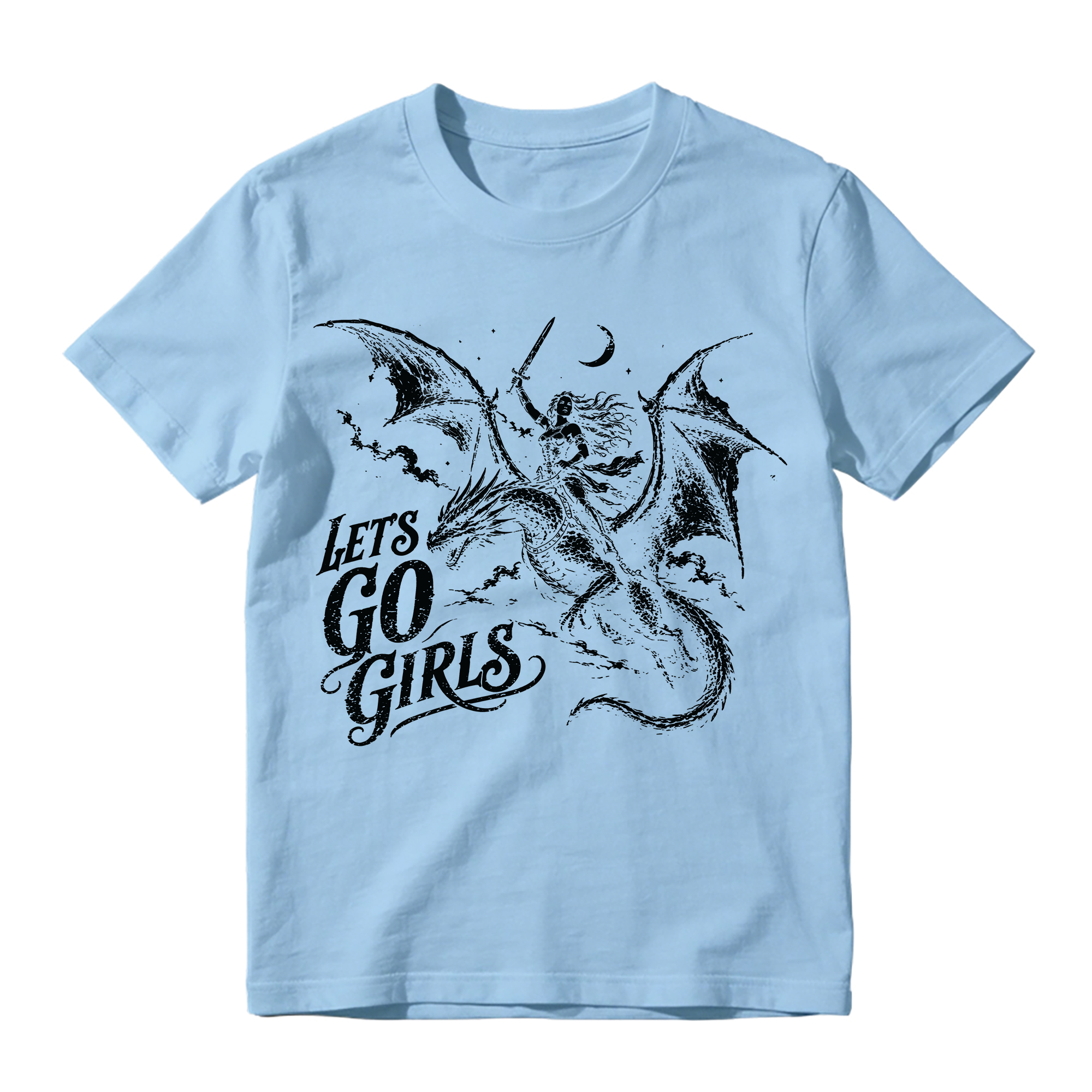 Let's Go Girls Dragon Graphic T-Shirt
