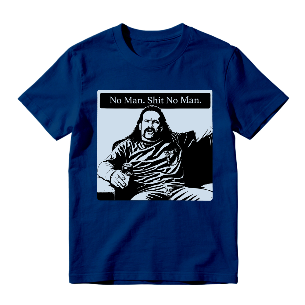"No Man Shit No Man" Vintage Graphic T-Shirt