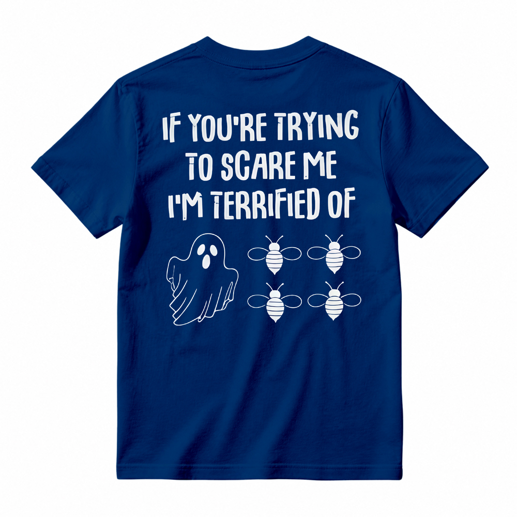 Ghost Bees Funny Halloween Graphic T-Shirt