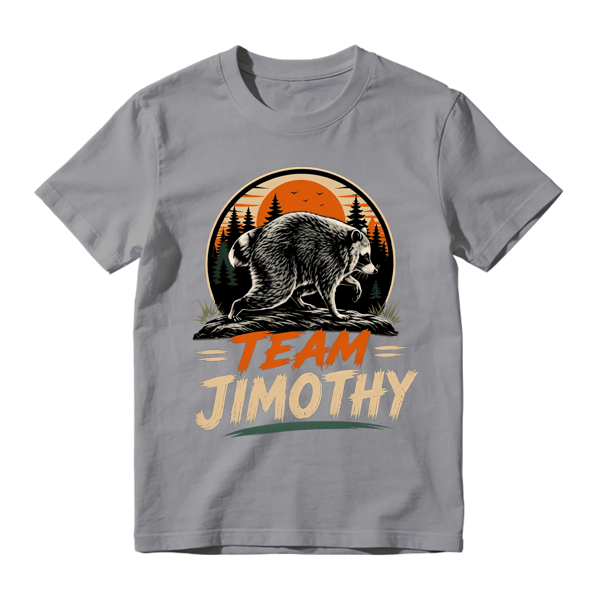 Team Jimothy Raccoon Sunset Vintage T-Shirt