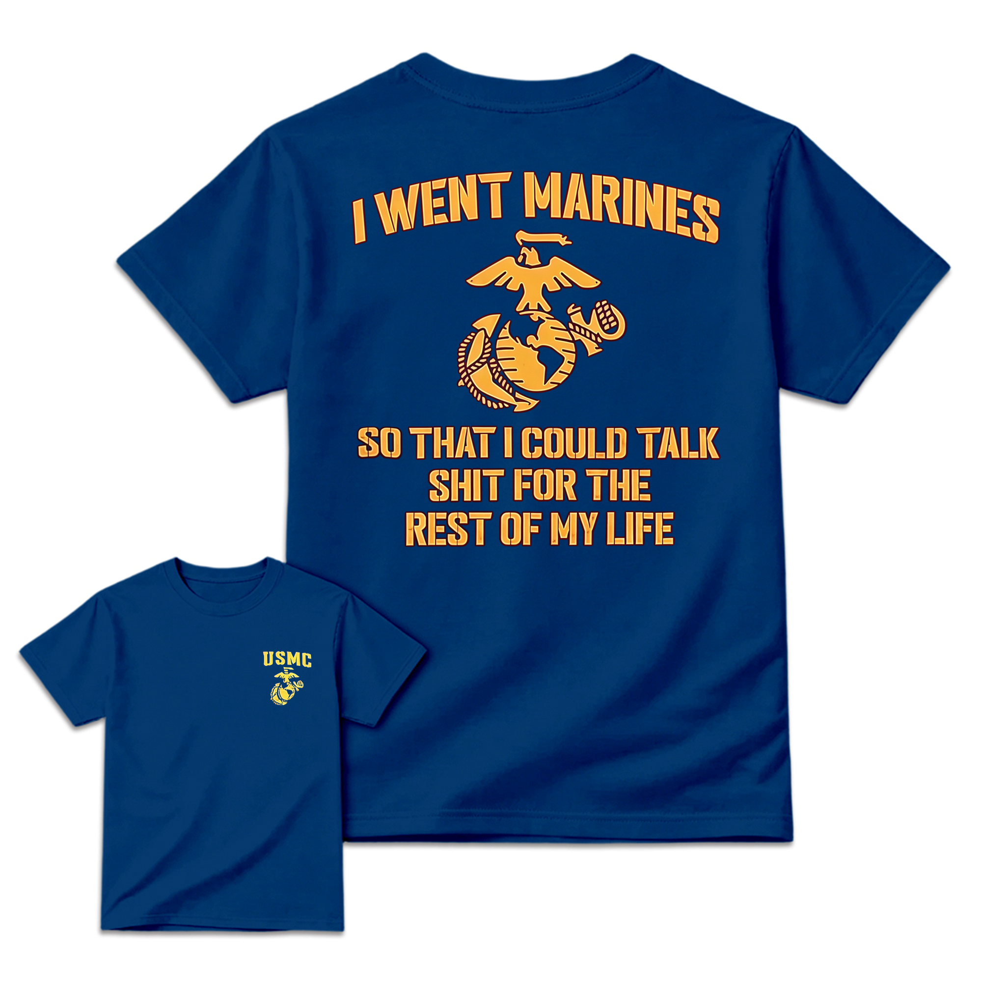 Military Crest Veteran Humor Graphic T-Shirt