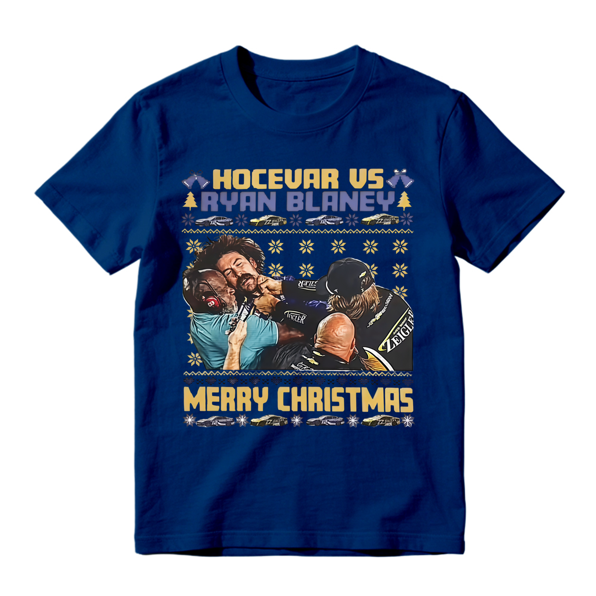 Racing Christmas Brawl Ugly Sweater T-Shirt